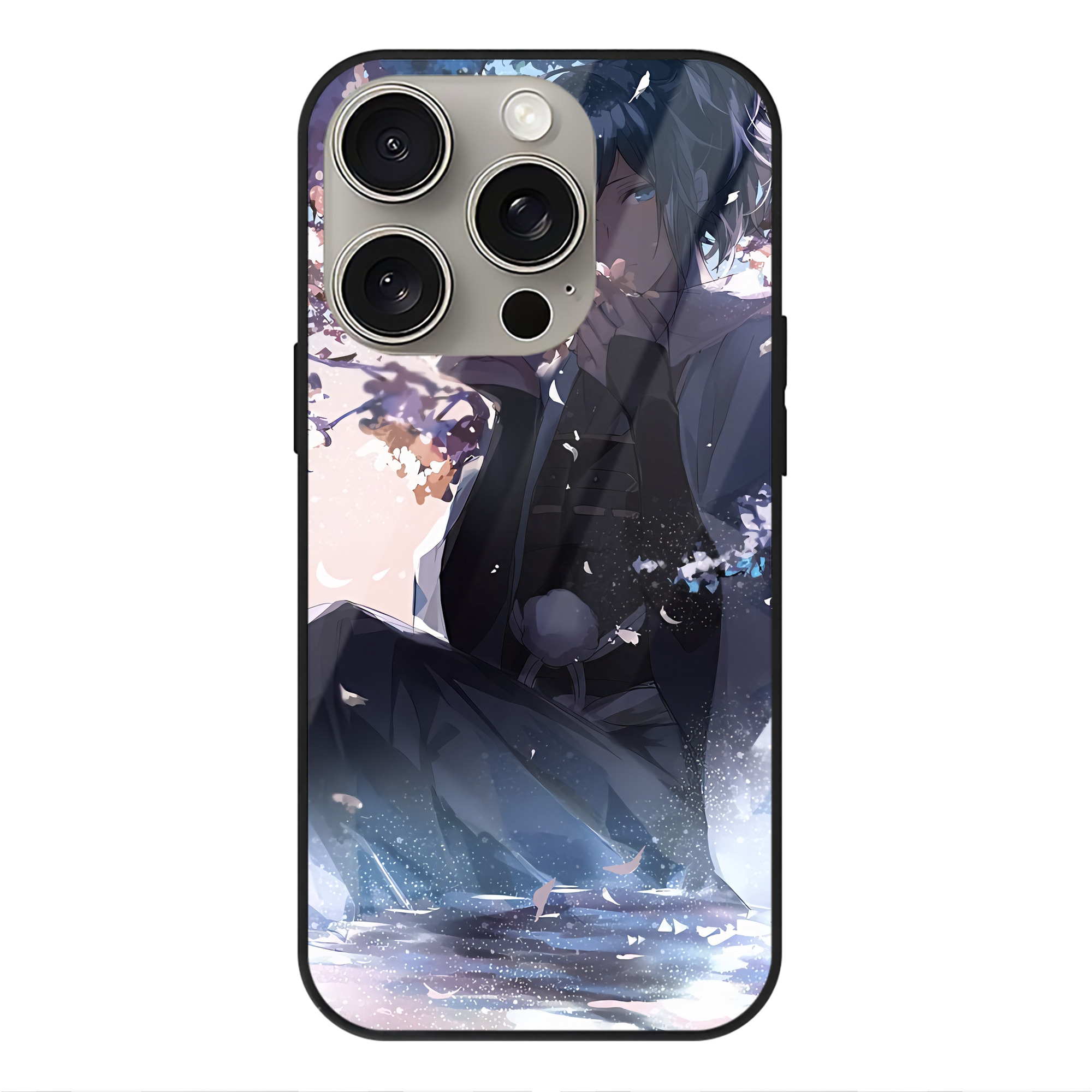 （画像用） 刀剣乱舞 Touken Ranbu 【iPhone15Pro対応】スマホケース 耐衝撃＆黄変防止 背面ガラス
