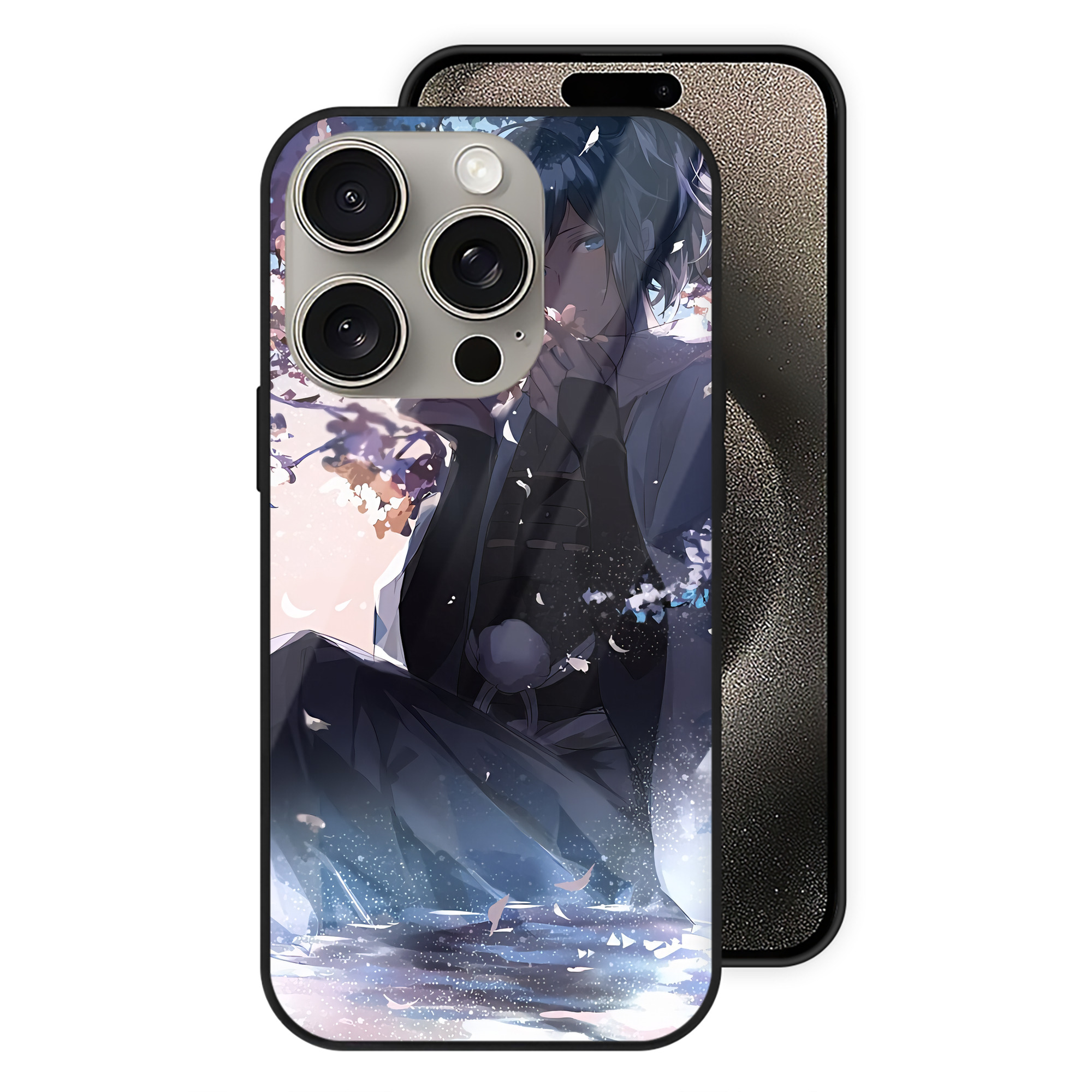 （画像用） 刀剣乱舞 Touken Ranbu 【iPhone15Pro対応】スマホケース 耐衝撃＆黄変防止 背面ガラス