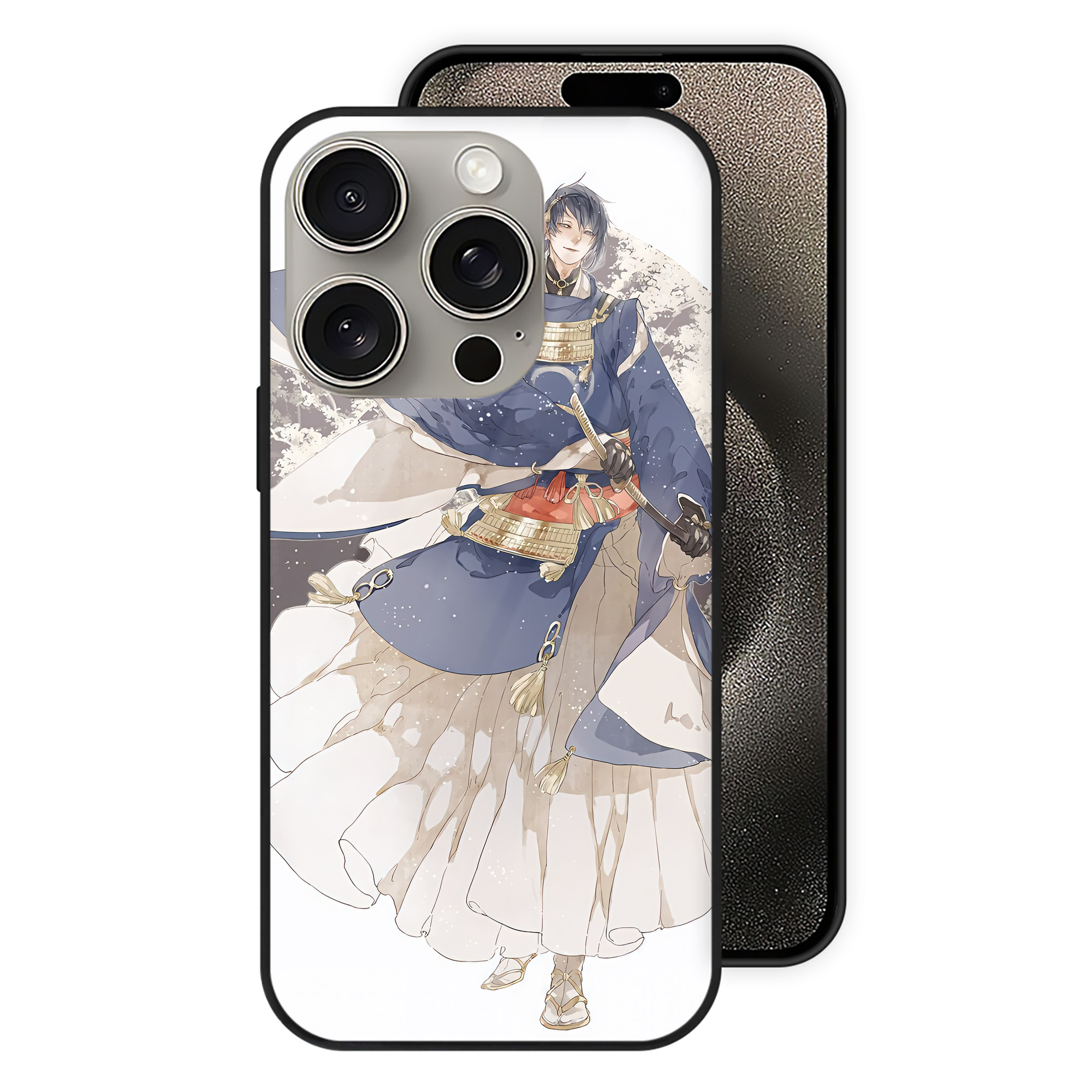 （画像用） 刀剣乱舞 Touken Ranbu 【iPhone15Pro対応】スマホケース 耐衝撃＆黄変防止 背面ガラス