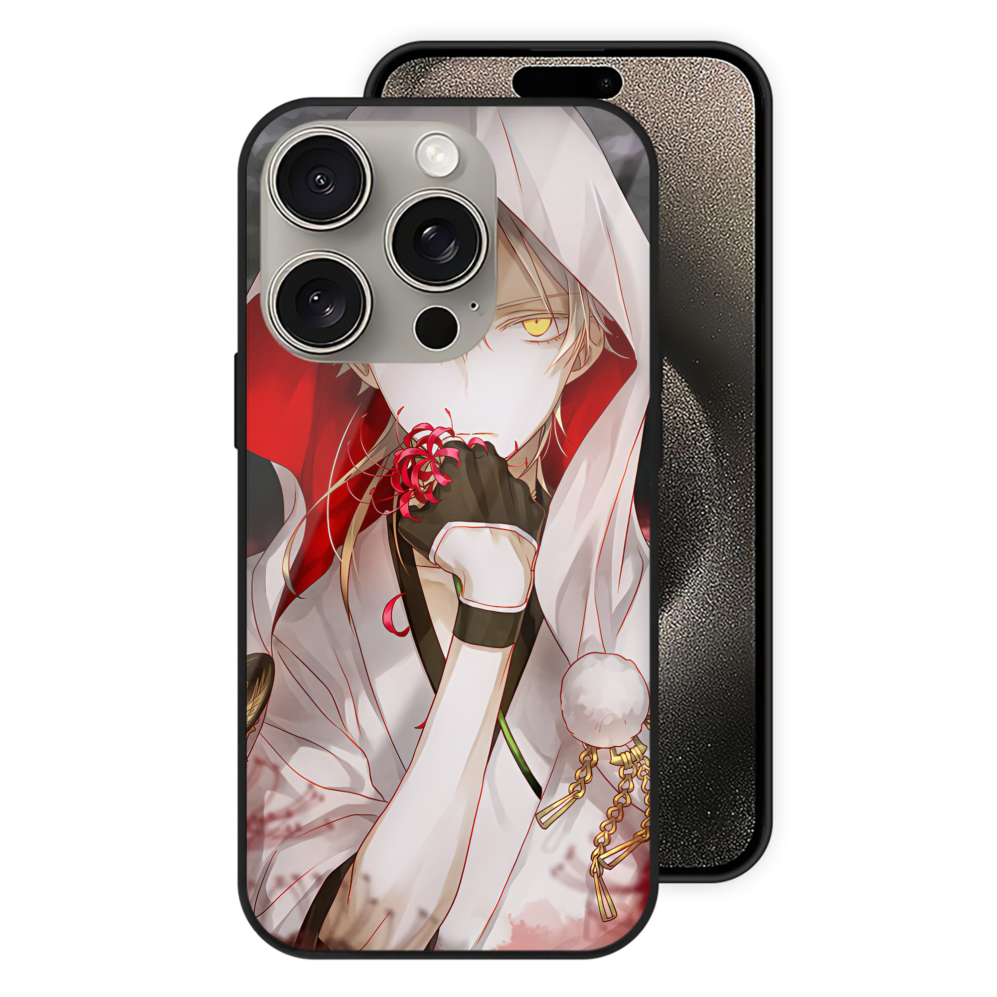 （画像用） 刀剣乱舞 Touken Ranbu 【iPhone15Pro対応】スマホケース 耐衝撃＆黄変防止 背面ガラス