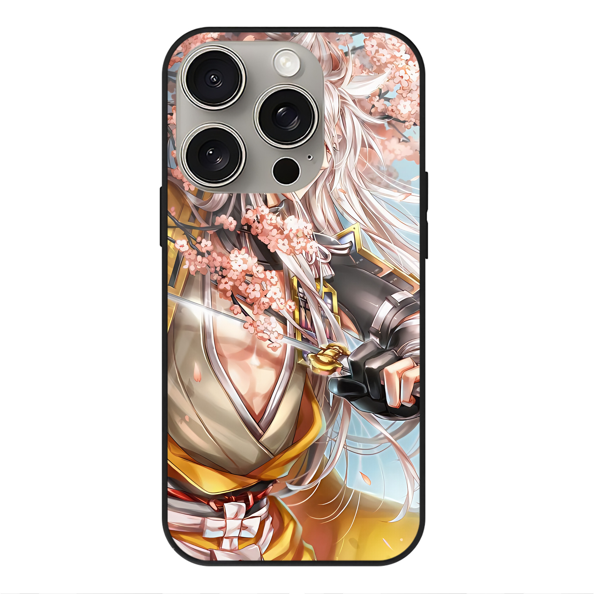 （画像用） 刀剣乱舞 Touken Ranbu 【iPhone15Pro対応】スマホケース 耐衝撃＆黄変防止 背面ガラス