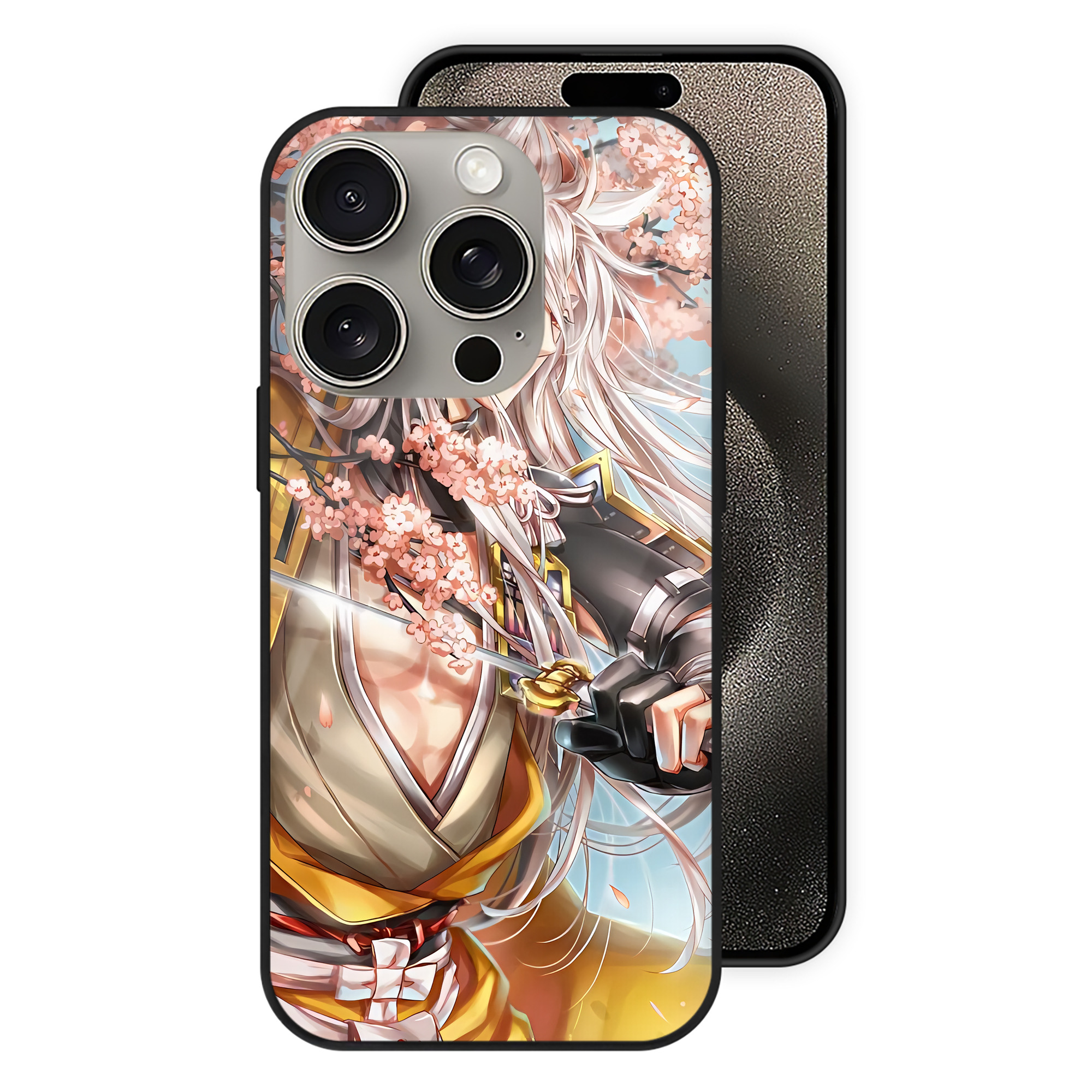 （画像用） 刀剣乱舞 Touken Ranbu 【iPhone15Pro対応】スマホケース 耐衝撃＆黄変防止 背面ガラス