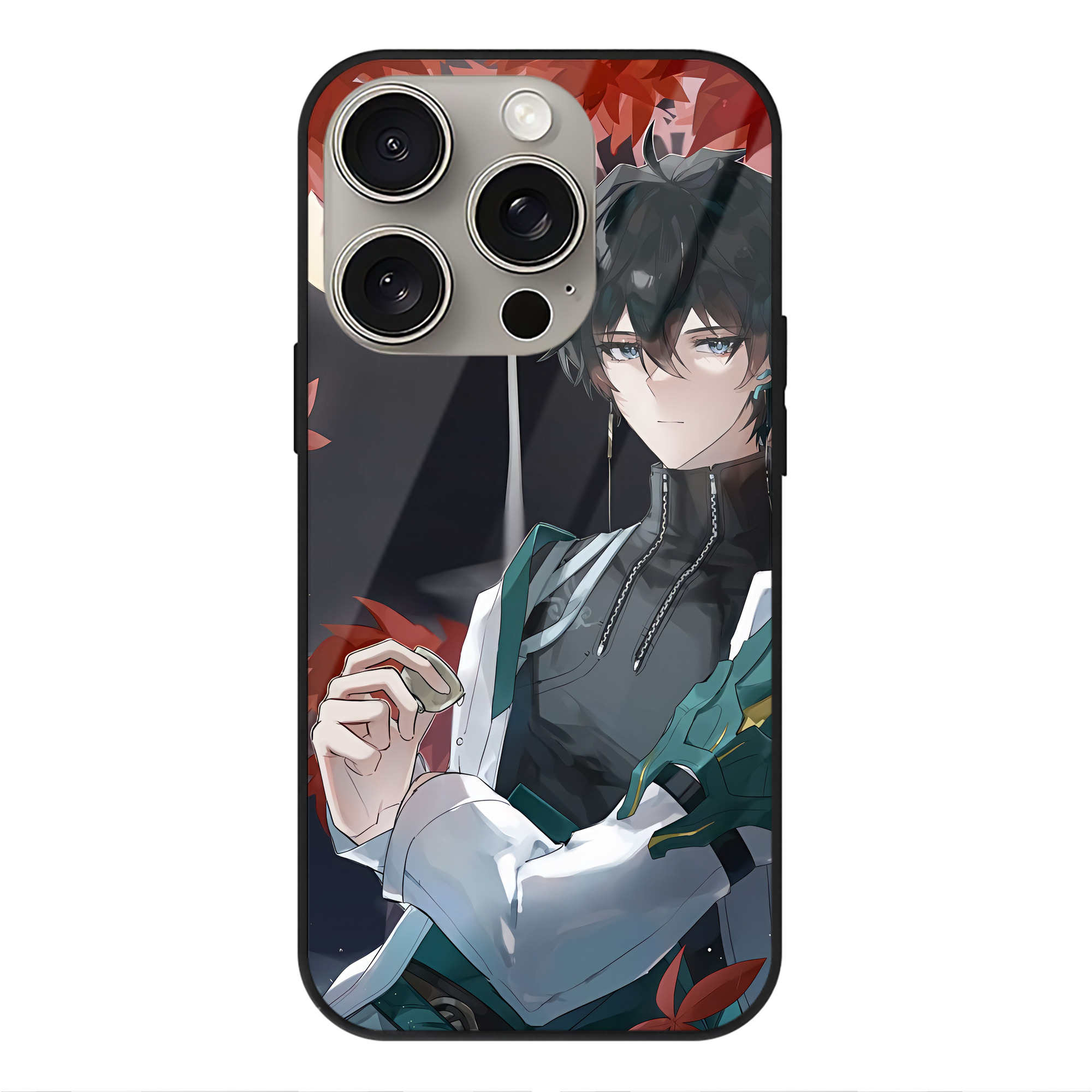（画像用） 刀剣乱舞 Touken Ranbu 【iPhone15Pro対応】スマホケース 耐衝撃＆黄変防止 背面ガラス