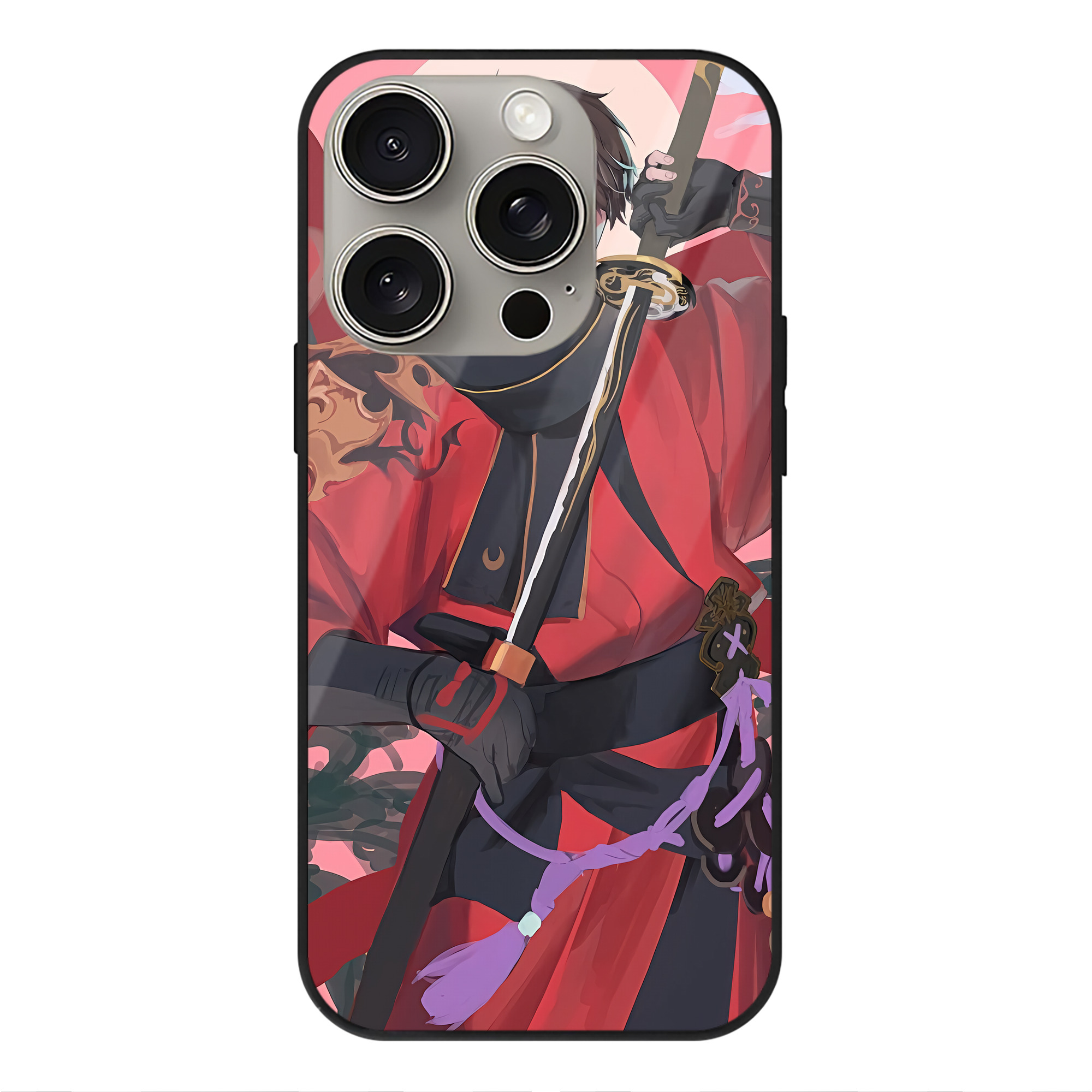 （画像用） 刀剣乱舞 Touken Ranbu 【iPhone15Pro対応】スマホケース 耐衝撃＆黄変防止 背面ガラス