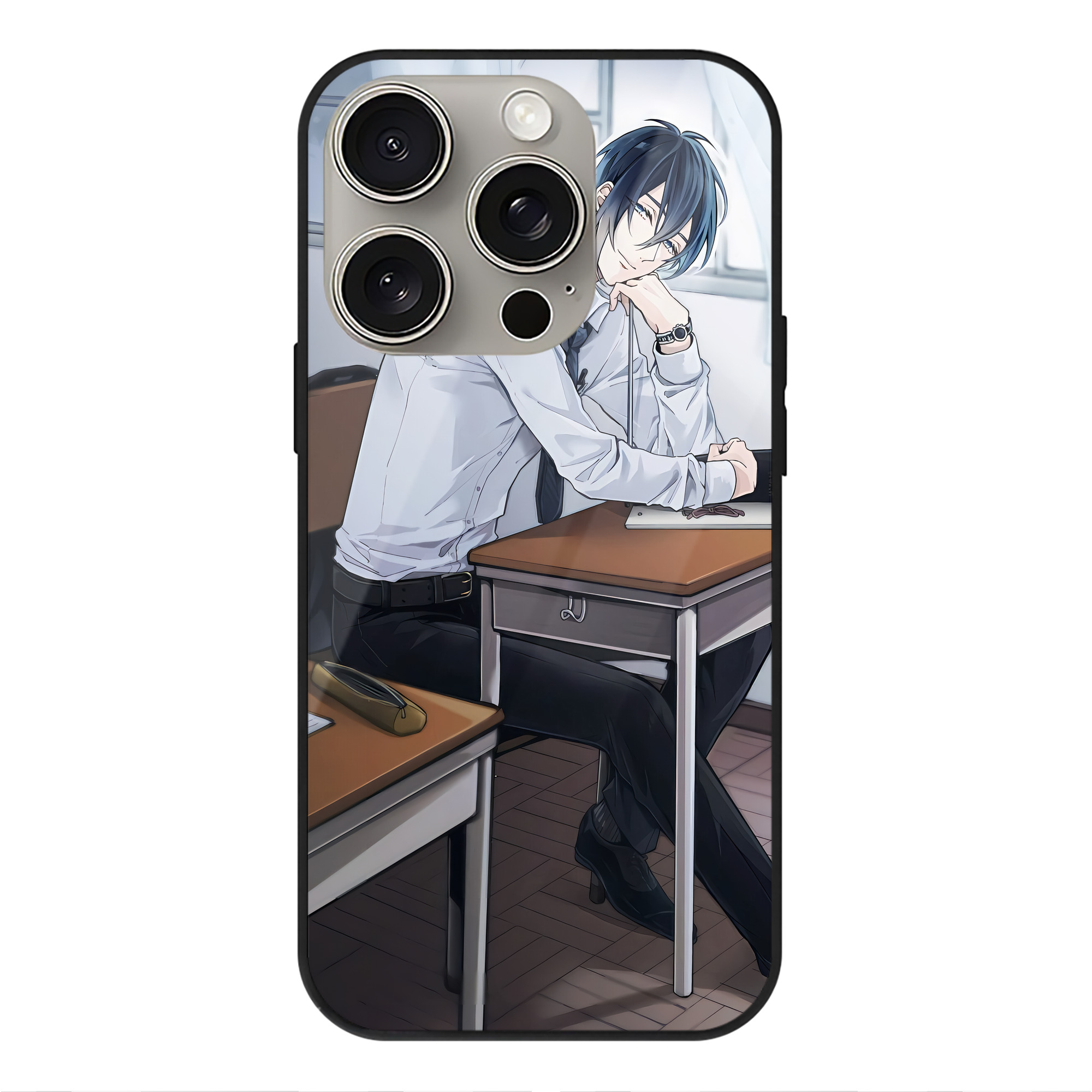 （画像用） 刀剣乱舞 Touken Ranbu 【iPhone15Pro対応】スマホケース 耐衝撃＆黄変防止 背面ガラス