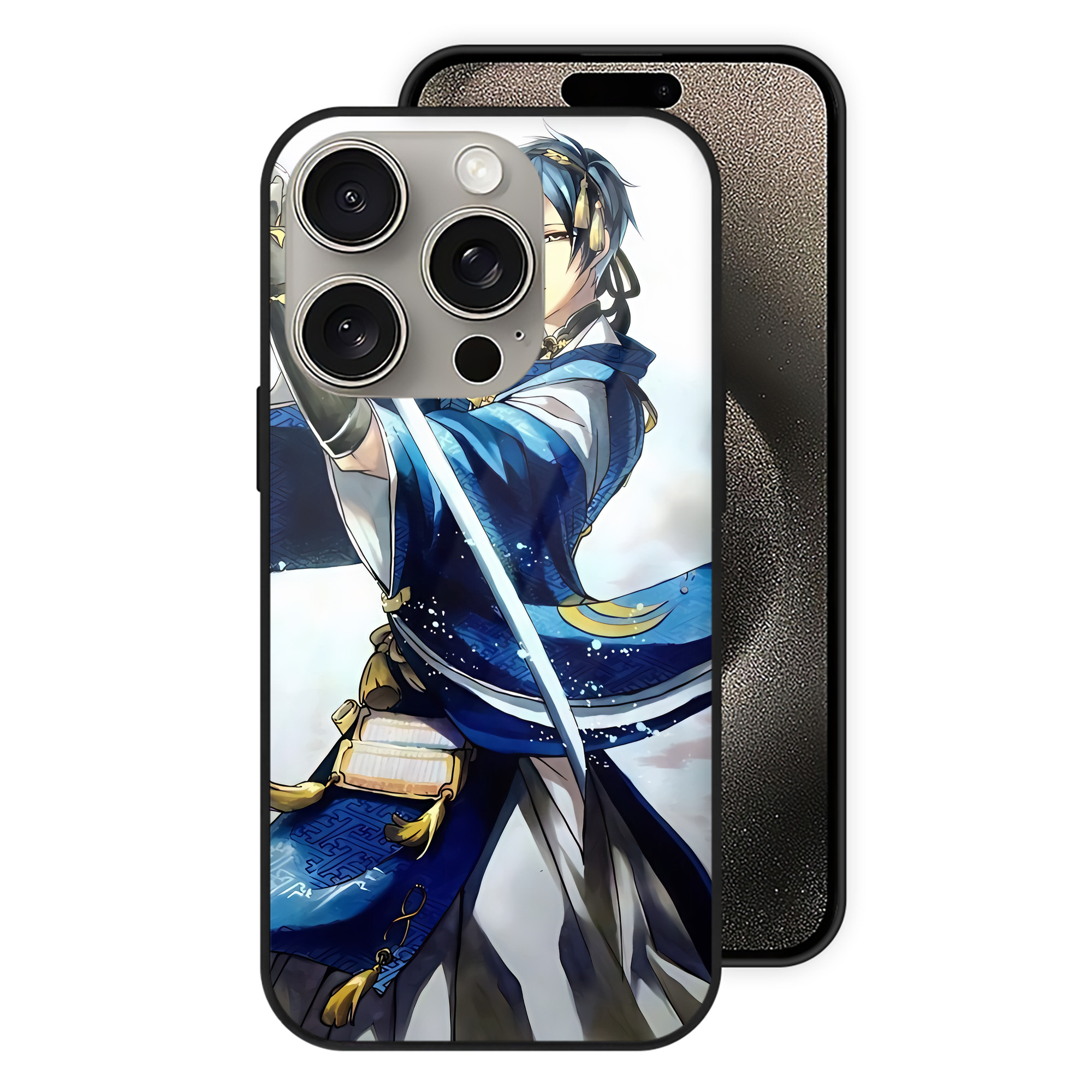 （画像用） 刀剣乱舞 Touken Ranbu 【iPhone15Pro対応】スマホケース 耐衝撃＆黄変防止 背面ガラス