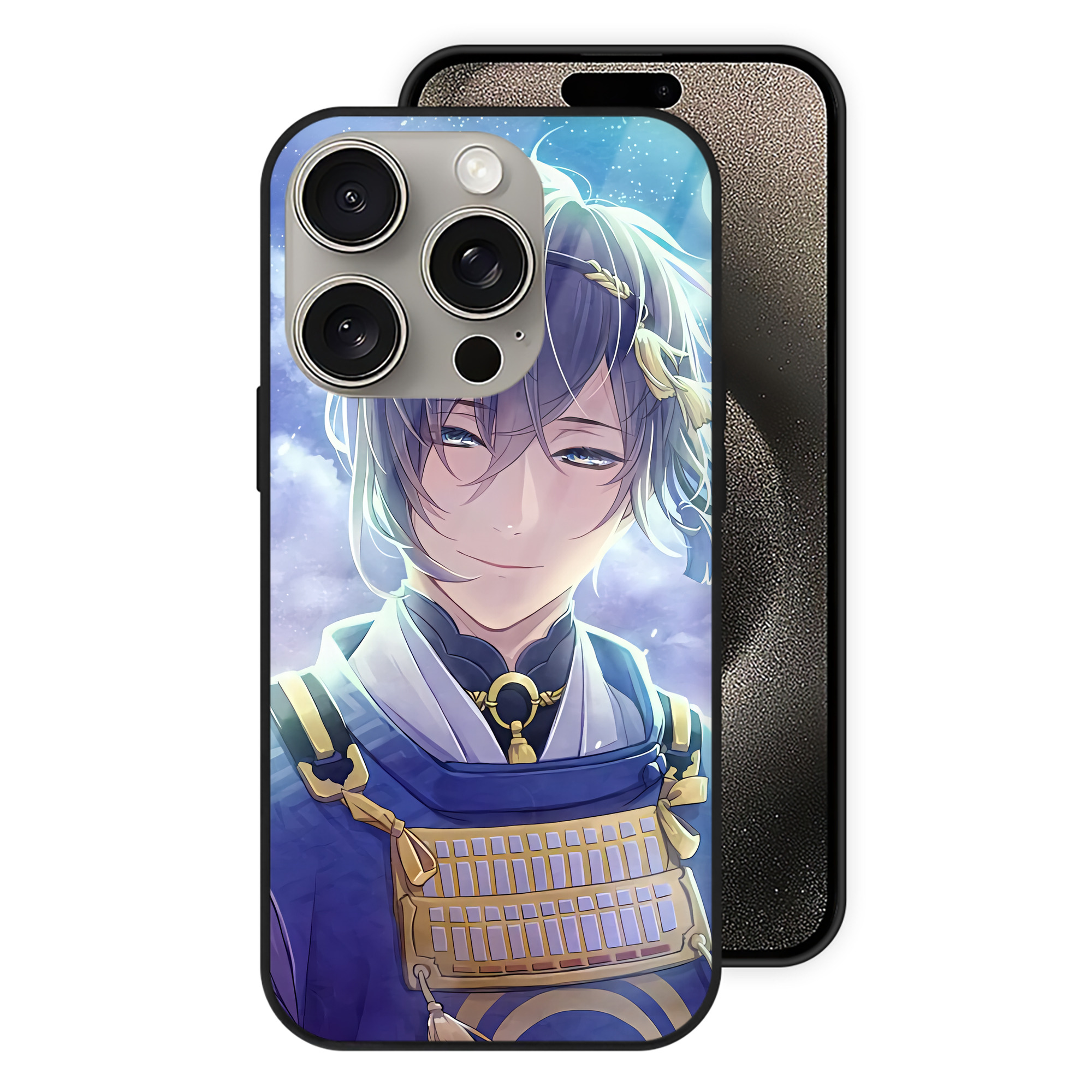 （画像用） 刀剣乱舞 Touken Ranbu 【iPhone15Pro対応】スマホケース 耐衝撃＆黄変防止 背面ガラス