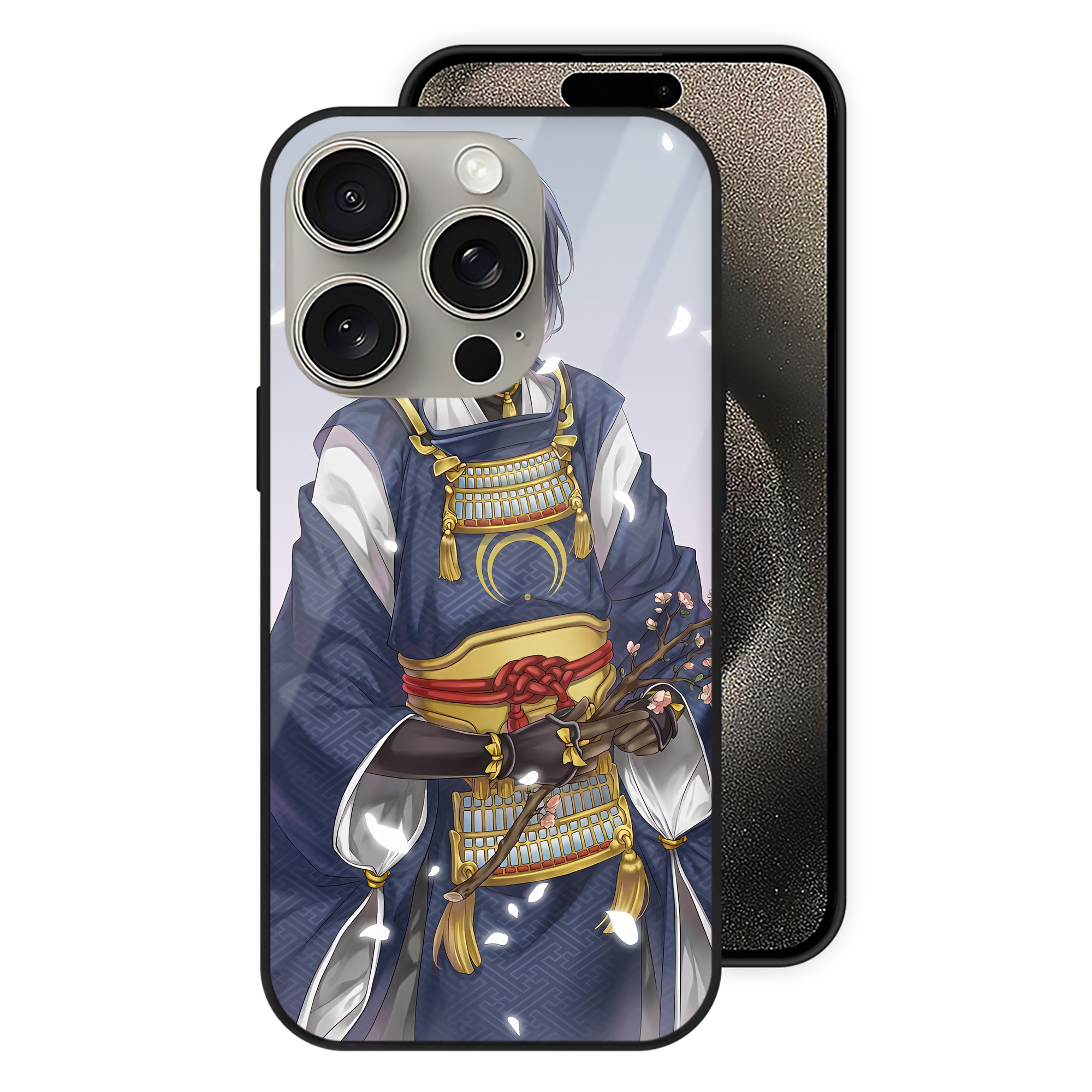 （画像用） 刀剣乱舞 Touken Ranbu 【iPhone15Pro対応】スマホケース 耐衝撃＆黄変防止 背面ガラス