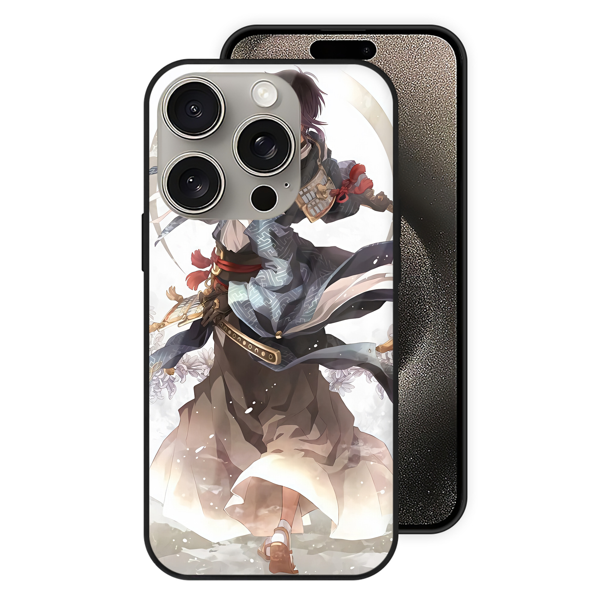 （画像用） 刀剣乱舞 Touken Ranbu 【iPhone15Pro対応】スマホケース 耐衝撃＆黄変防止 背面ガラス