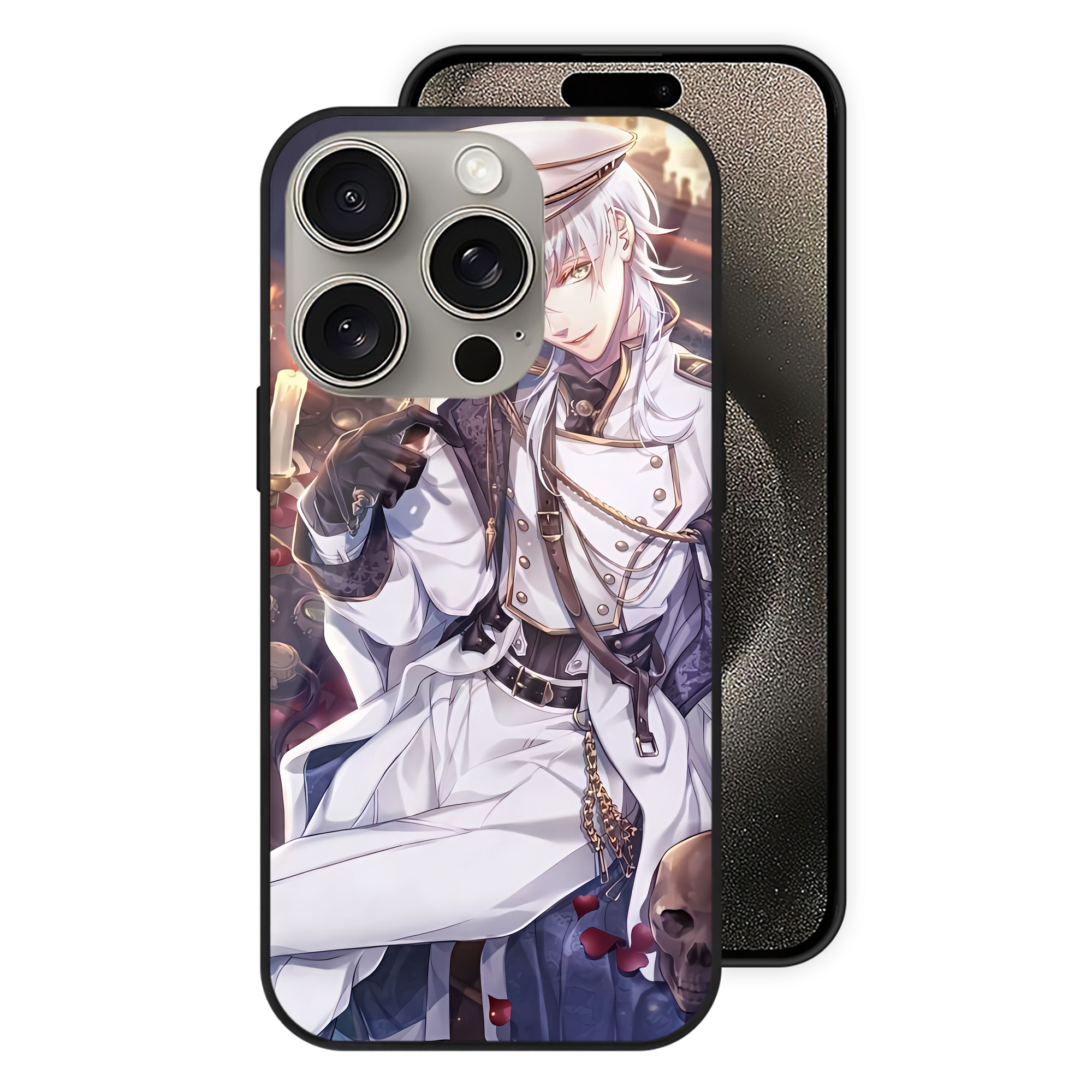 （画像用） 刀剣乱舞 Touken Ranbu 【iPhone15Pro対応】スマホケース 耐衝撃＆黄変防止 背面ガラス