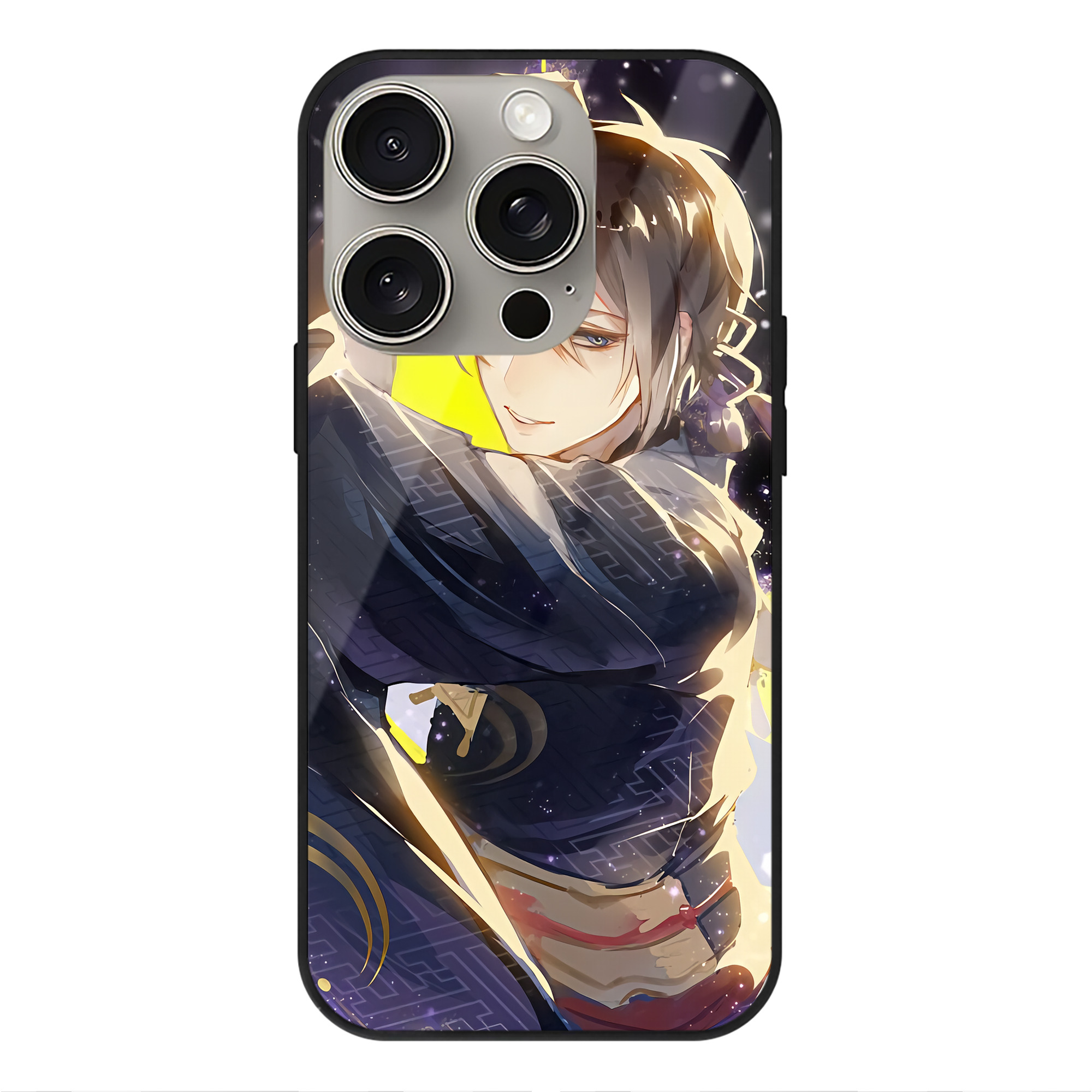 （画像用） 刀剣乱舞 Touken Ranbu 【iPhone15Pro対応】スマホケース 耐衝撃＆黄変防止 背面ガラス