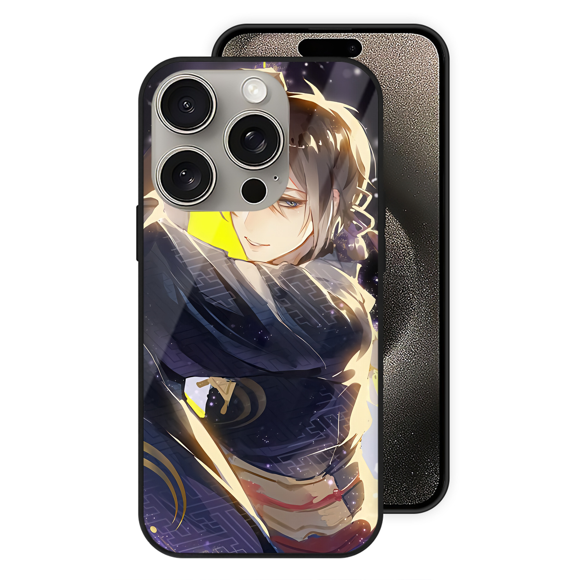 （画像用） 刀剣乱舞 Touken Ranbu 【iPhone15Pro対応】スマホケース 耐衝撃＆黄変防止 背面ガラス