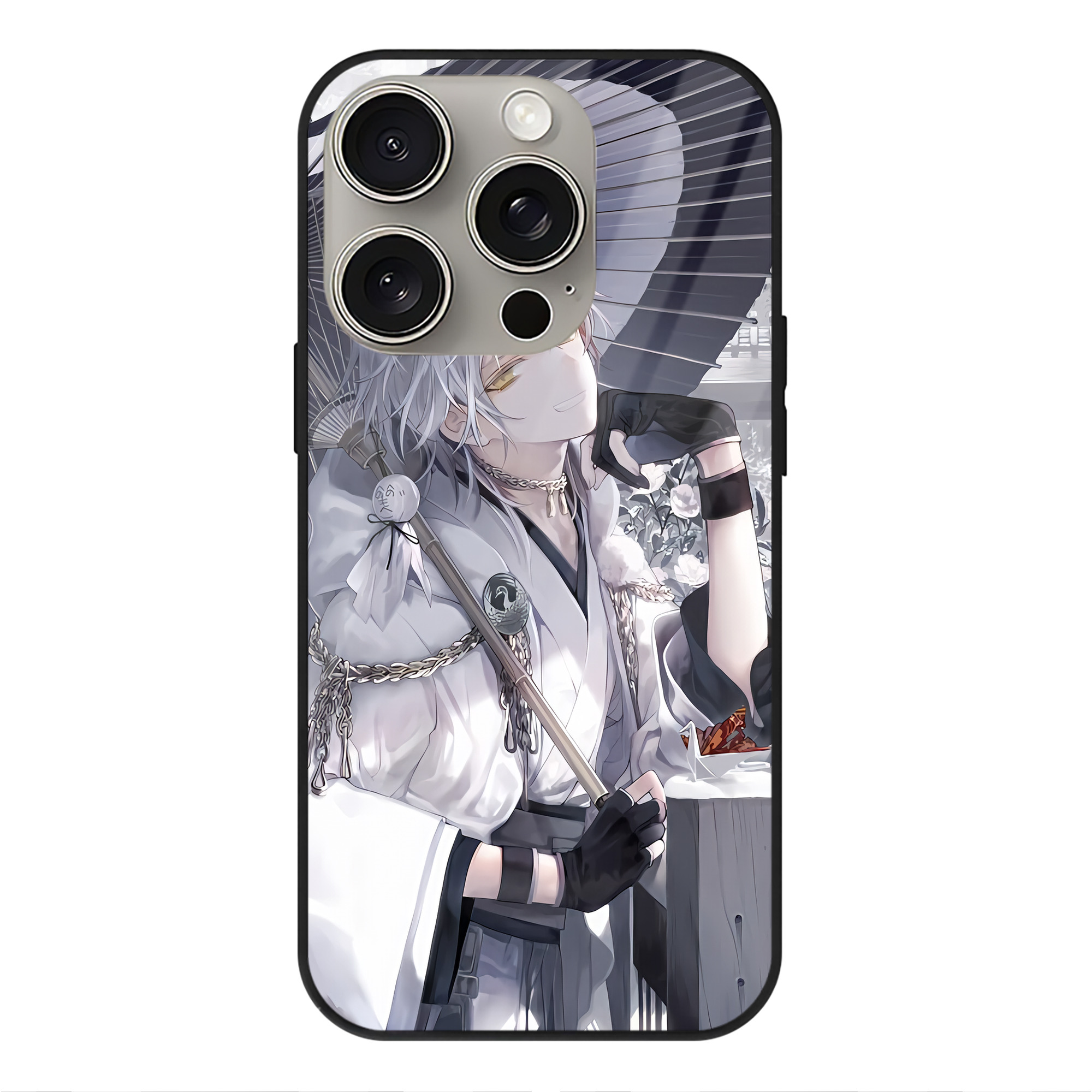 （画像用） 刀剣乱舞 Touken Ranbu 【iPhone15Pro対応】スマホケース 耐衝撃＆黄変防止 背面ガラス