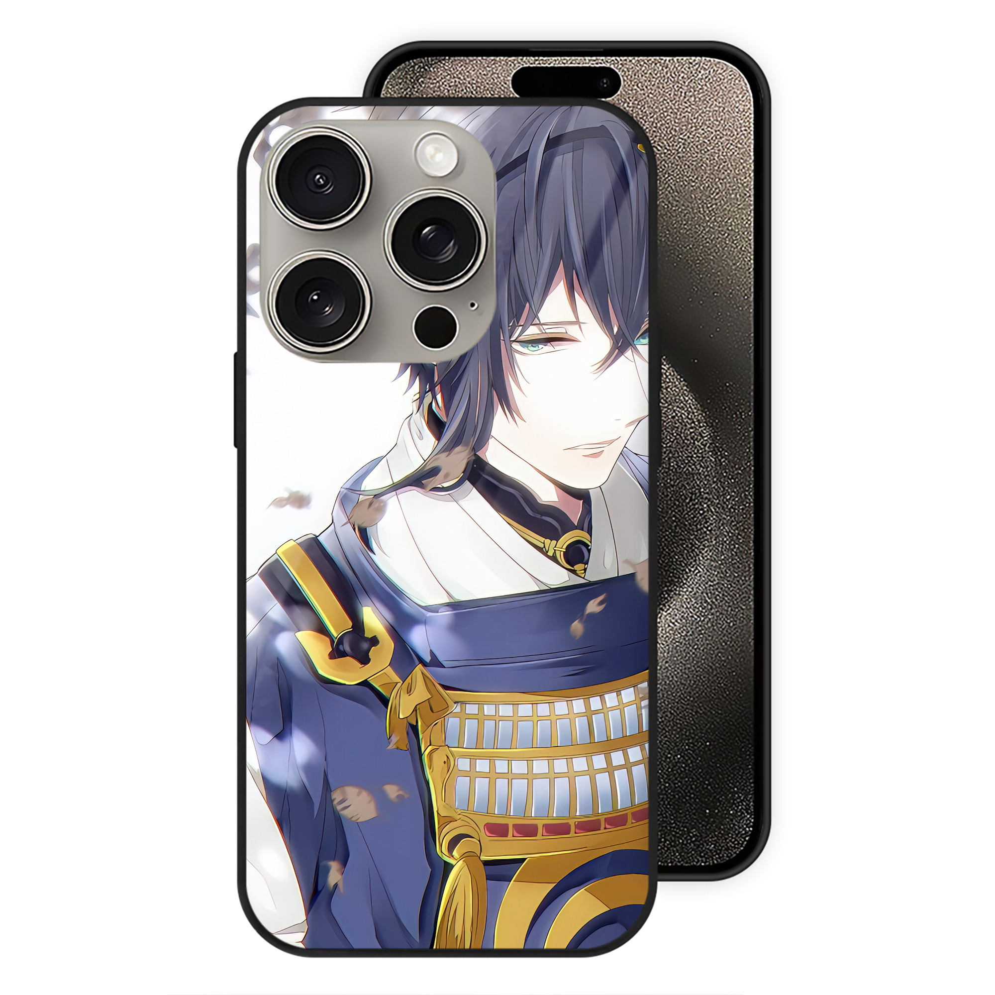 （画像用） 刀剣乱舞 Touken Ranbu 【iPhone15Pro対応】スマホケース 耐衝撃＆黄変防止 背面ガラス