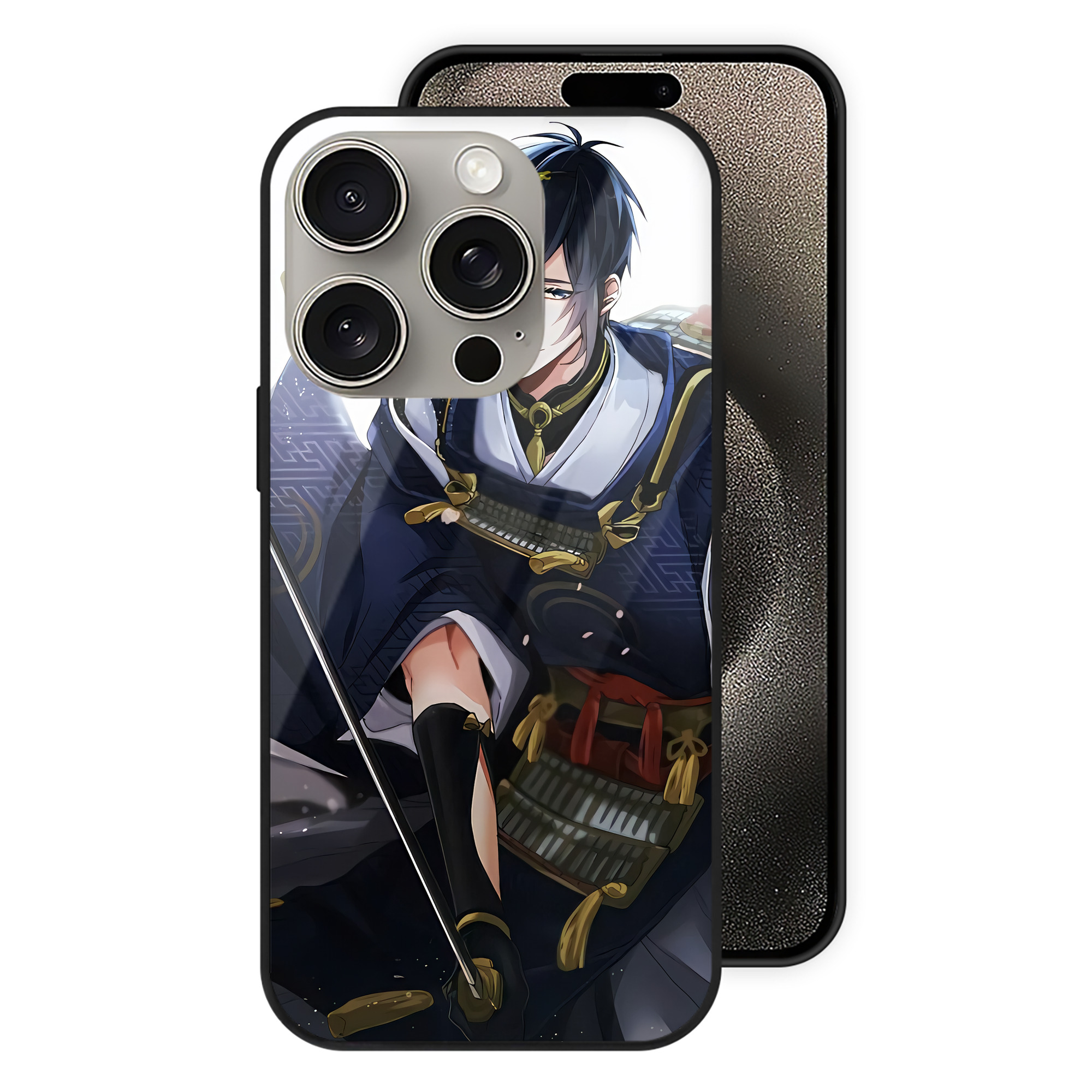 （画像用） 刀剣乱舞 Touken Ranbu 【iPhone15Pro対応】スマホケース 耐衝撃＆黄変防止 背面ガラス