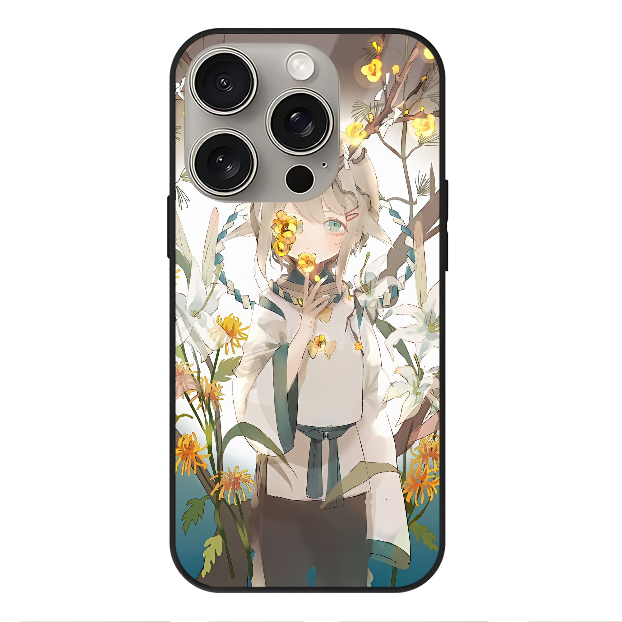 （画像用） 刀剣乱舞 Touken Ranbu 【iPhone15Pro対応】スマホケース 耐衝撃＆黄変防止 背面ガラス