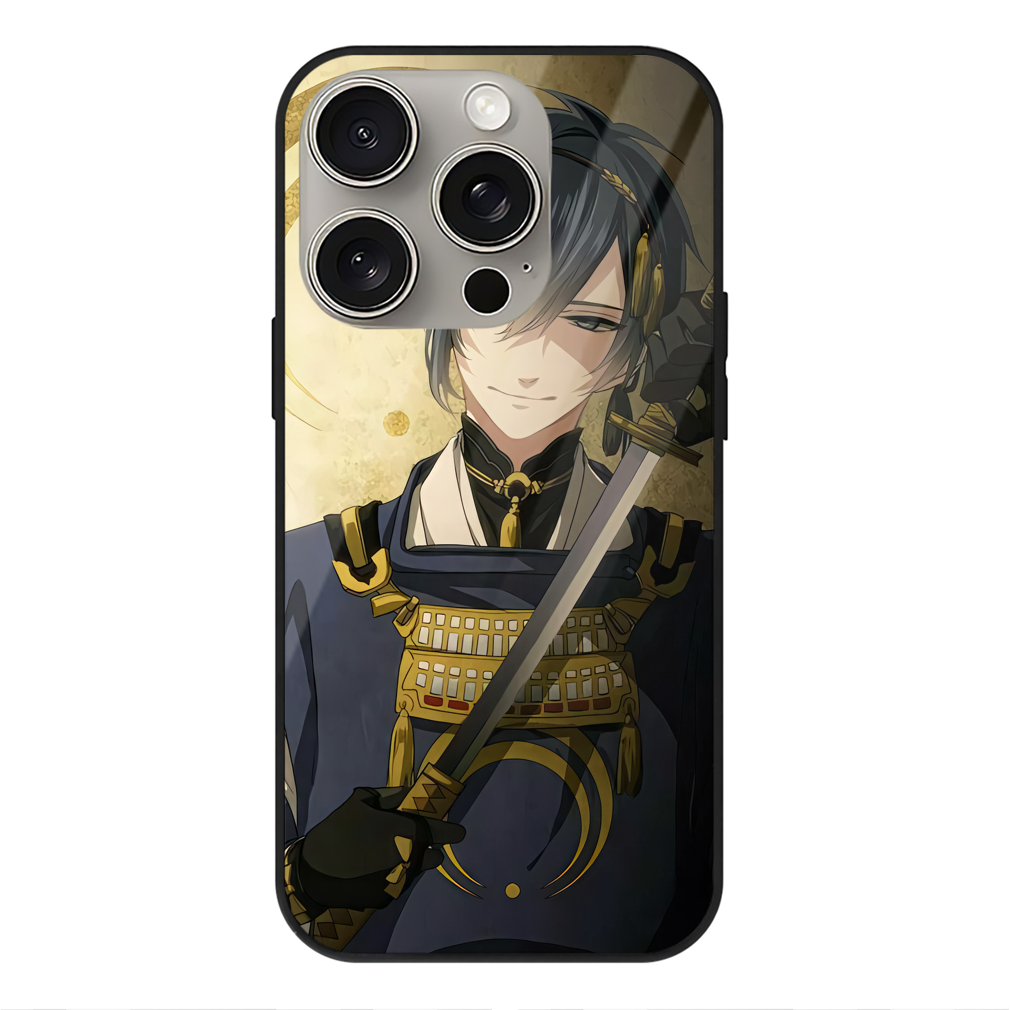 （画像用） 刀剣乱舞 Touken Ranbu 【iPhone15Pro対応】スマホケース 耐衝撃＆黄変防止 背面ガラス