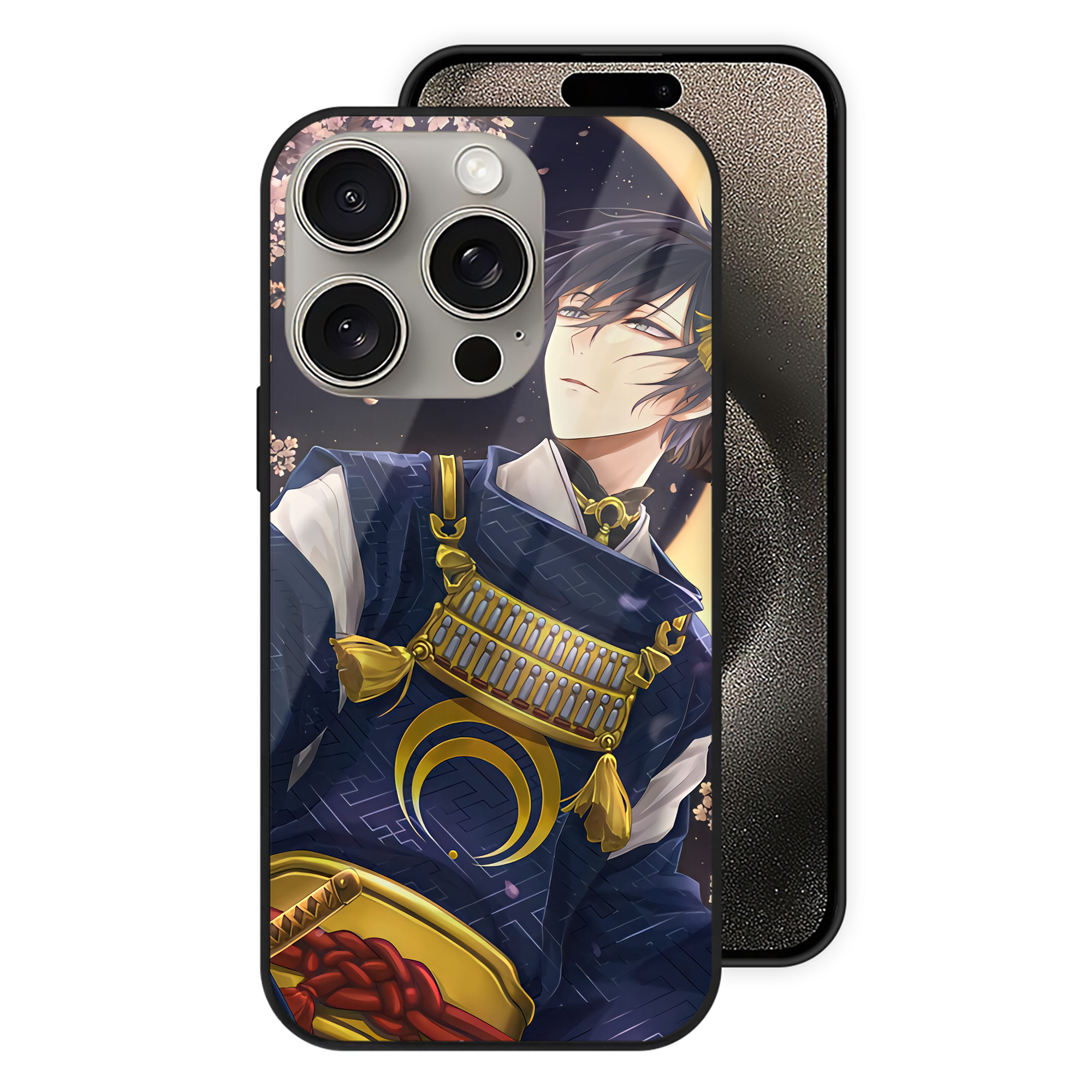 （画像用） 刀剣乱舞 Touken Ranbu 【iPhone15Pro対応】スマホケース 耐衝撃＆黄変防止 背面ガラス