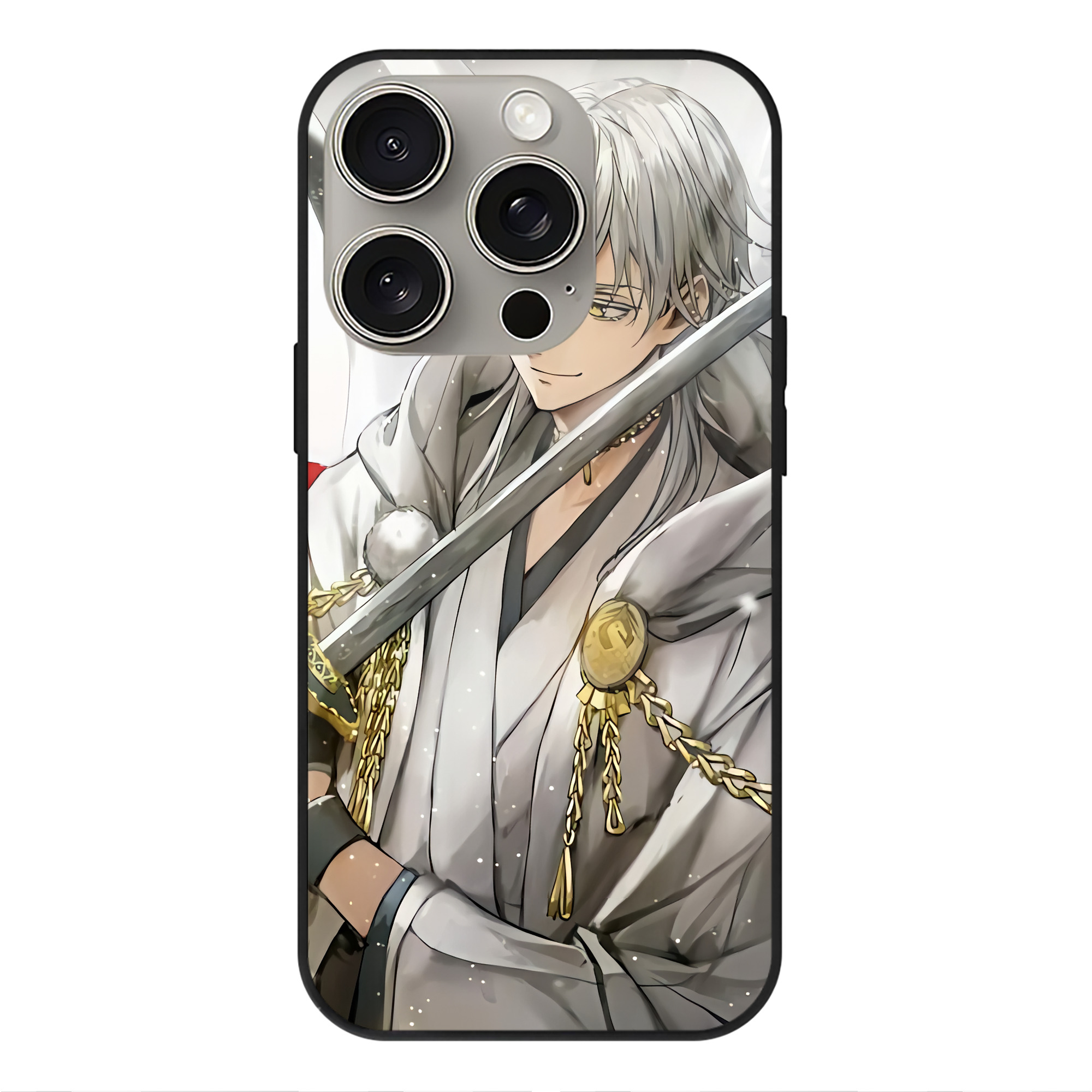（画像用） 刀剣乱舞 Touken Ranbu 【iPhone15Pro対応】スマホケース 耐衝撃＆黄変防止 背面ガラス