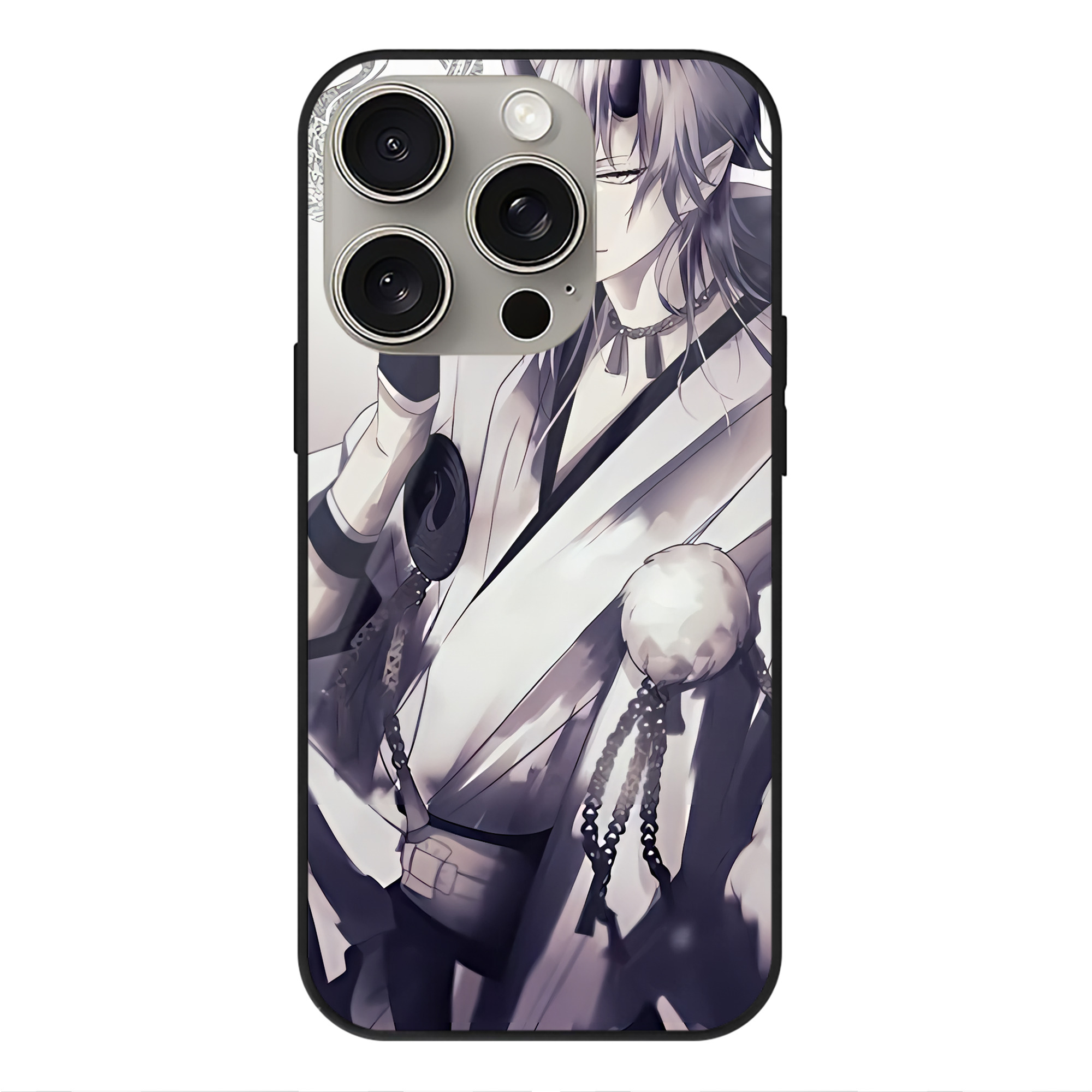 （画像用） 刀剣乱舞 Touken Ranbu 【iPhone15Pro対応】スマホケース 耐衝撃＆黄変防止 背面ガラス