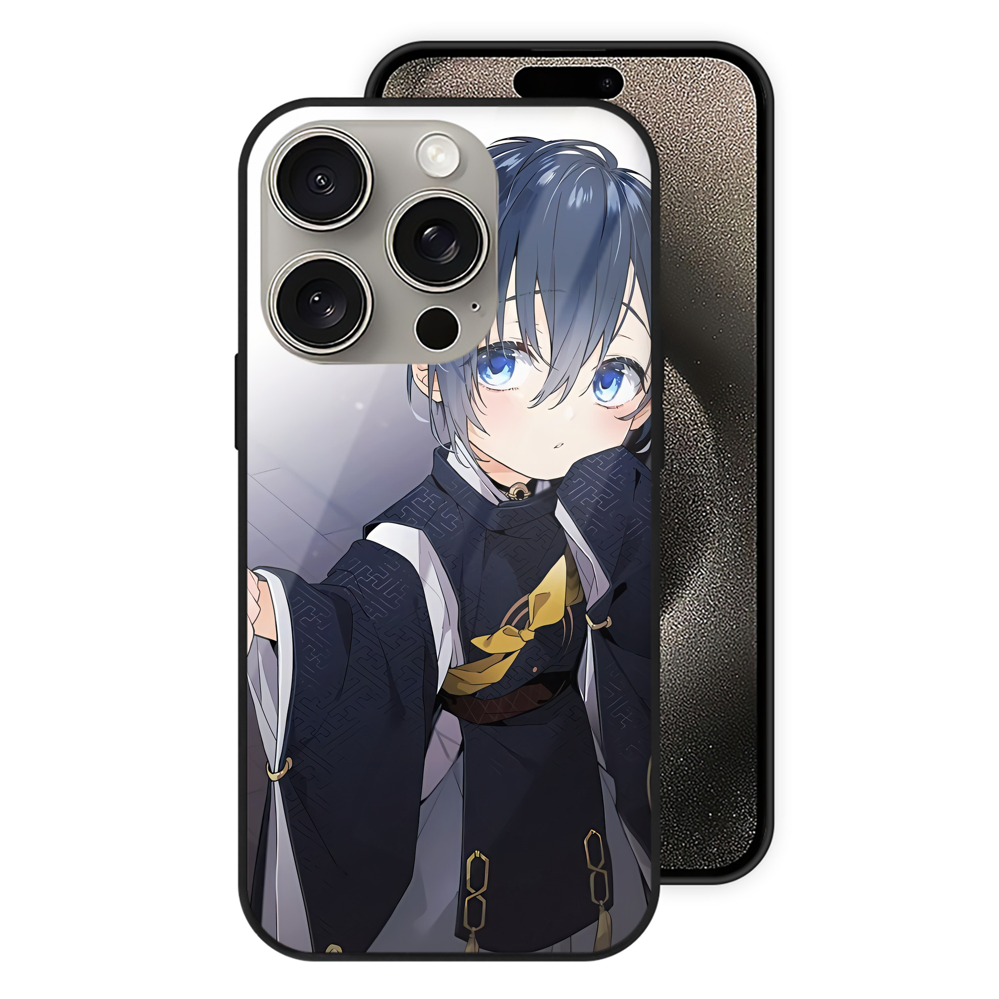（画像用） 刀剣乱舞 Touken Ranbu 【iPhone15Pro対応】スマホケース 耐衝撃＆黄変防止 背面ガラス