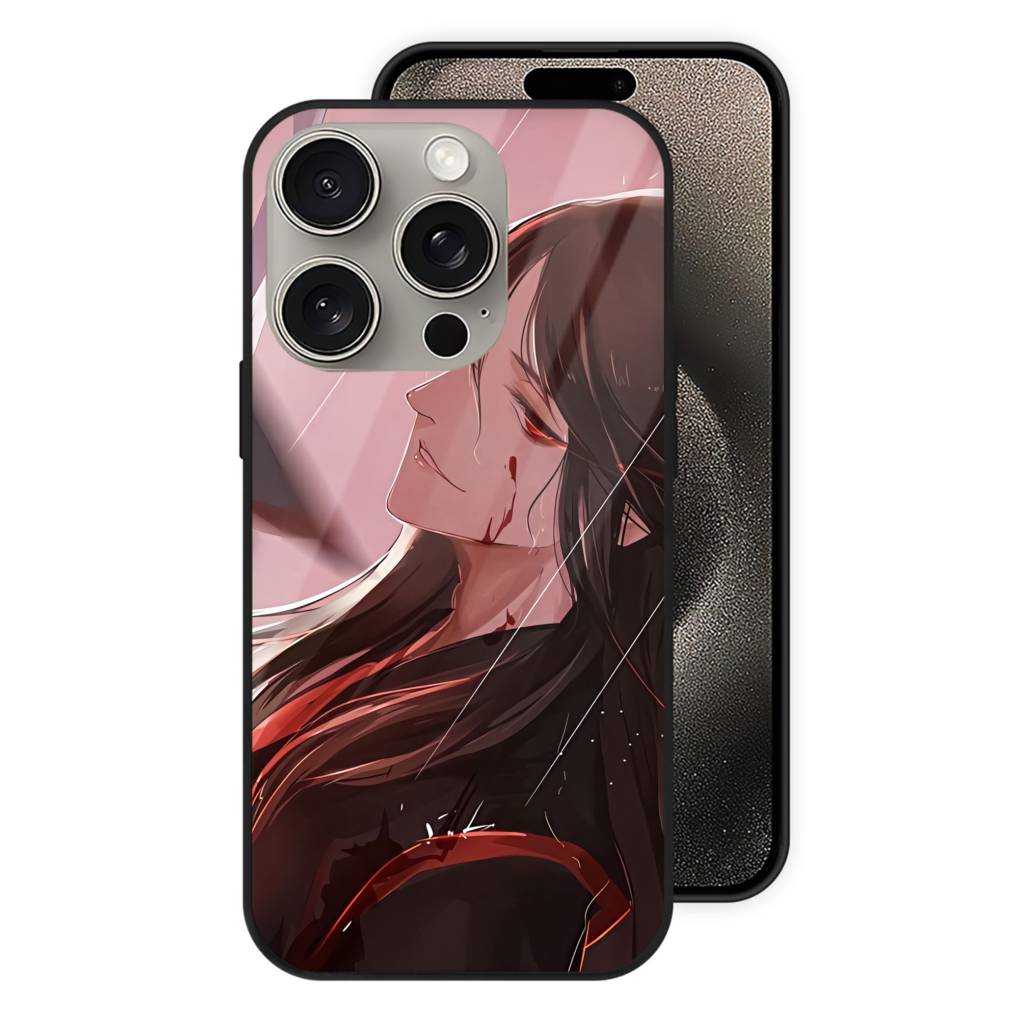 （画像用） 刀剣乱舞 Touken Ranbu 【iPhone15Pro対応】スマホケース 耐衝撃＆黄変防止 背面ガラス