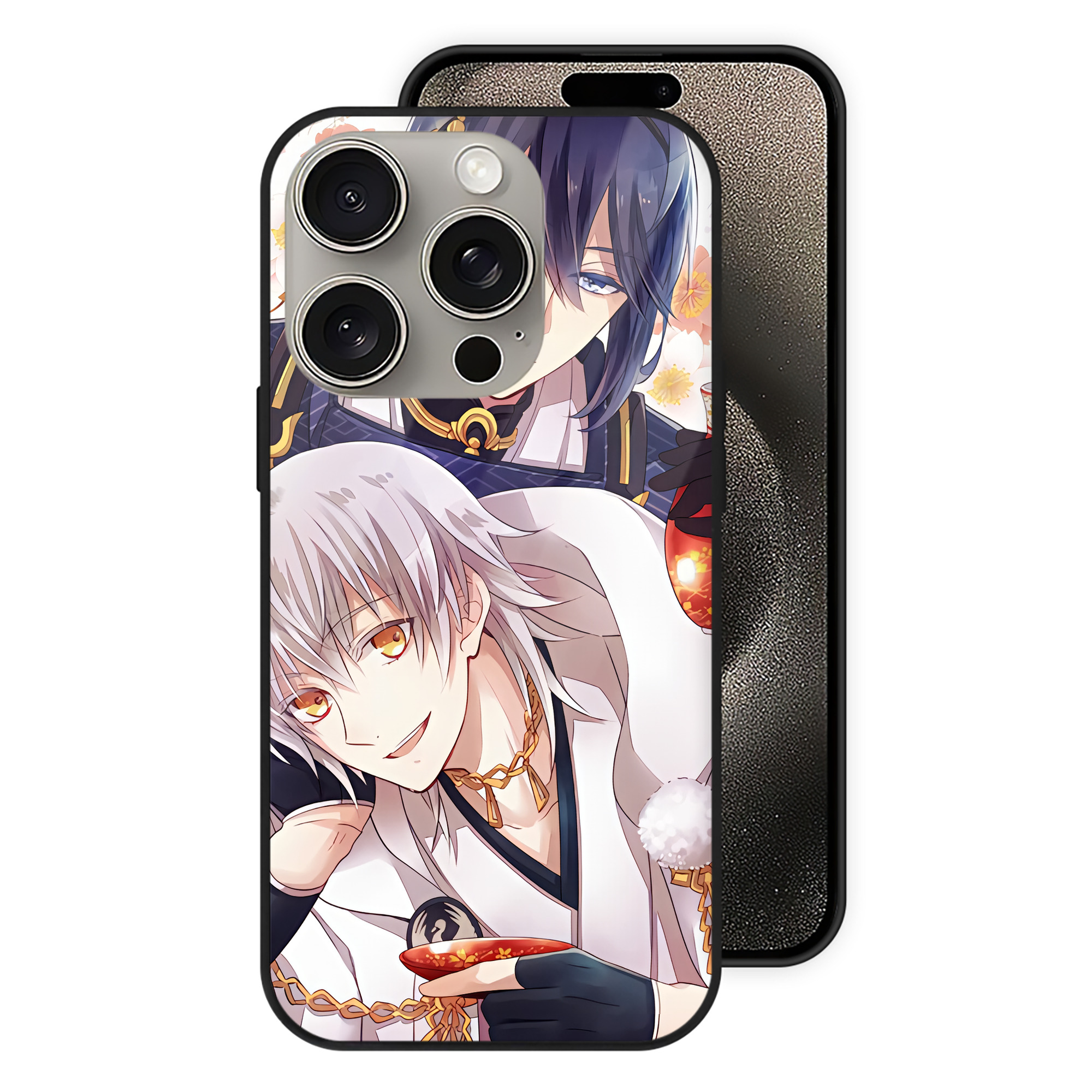（画像用） 刀剣乱舞 Touken Ranbu 【iPhone15Pro対応】スマホケース 耐衝撃＆黄変防止 背面ガラス