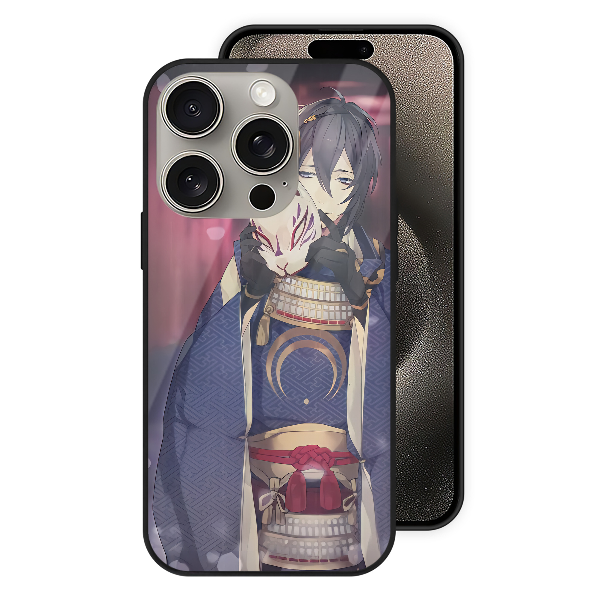 （画像用） 刀剣乱舞 Touken Ranbu 【iPhone15Pro対応】スマホケース 耐衝撃＆黄変防止 背面ガラス