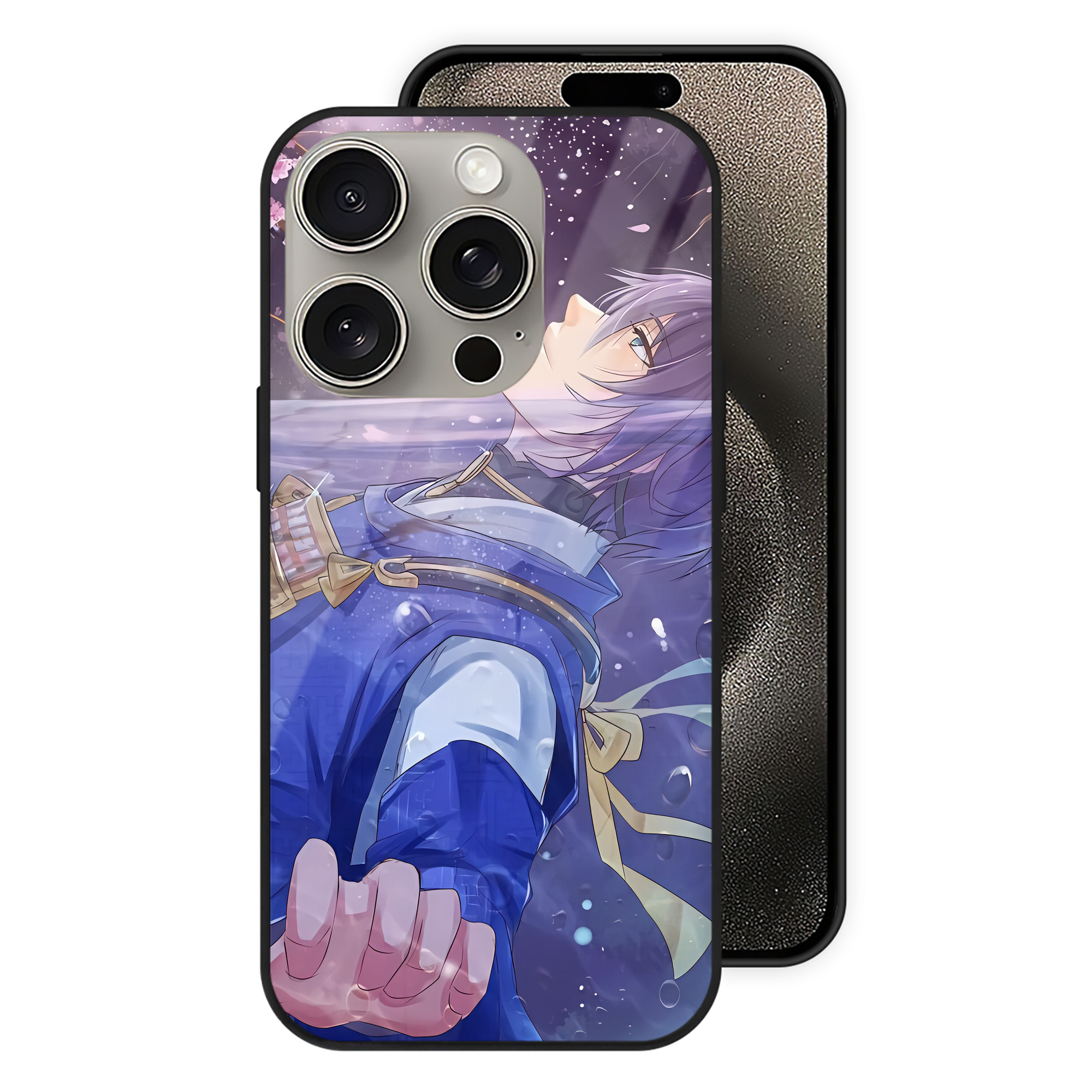 （画像用） 刀剣乱舞 Touken Ranbu 【iPhone15Pro対応】スマホケース 耐衝撃＆黄変防止 背面ガラス