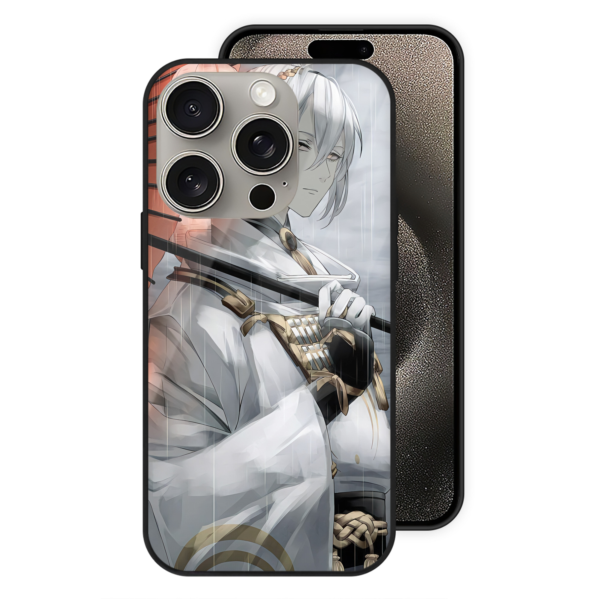 （画像用） 刀剣乱舞 Touken Ranbu 【iPhone15Pro対応】スマホケース 耐衝撃＆黄変防止 背面ガラス