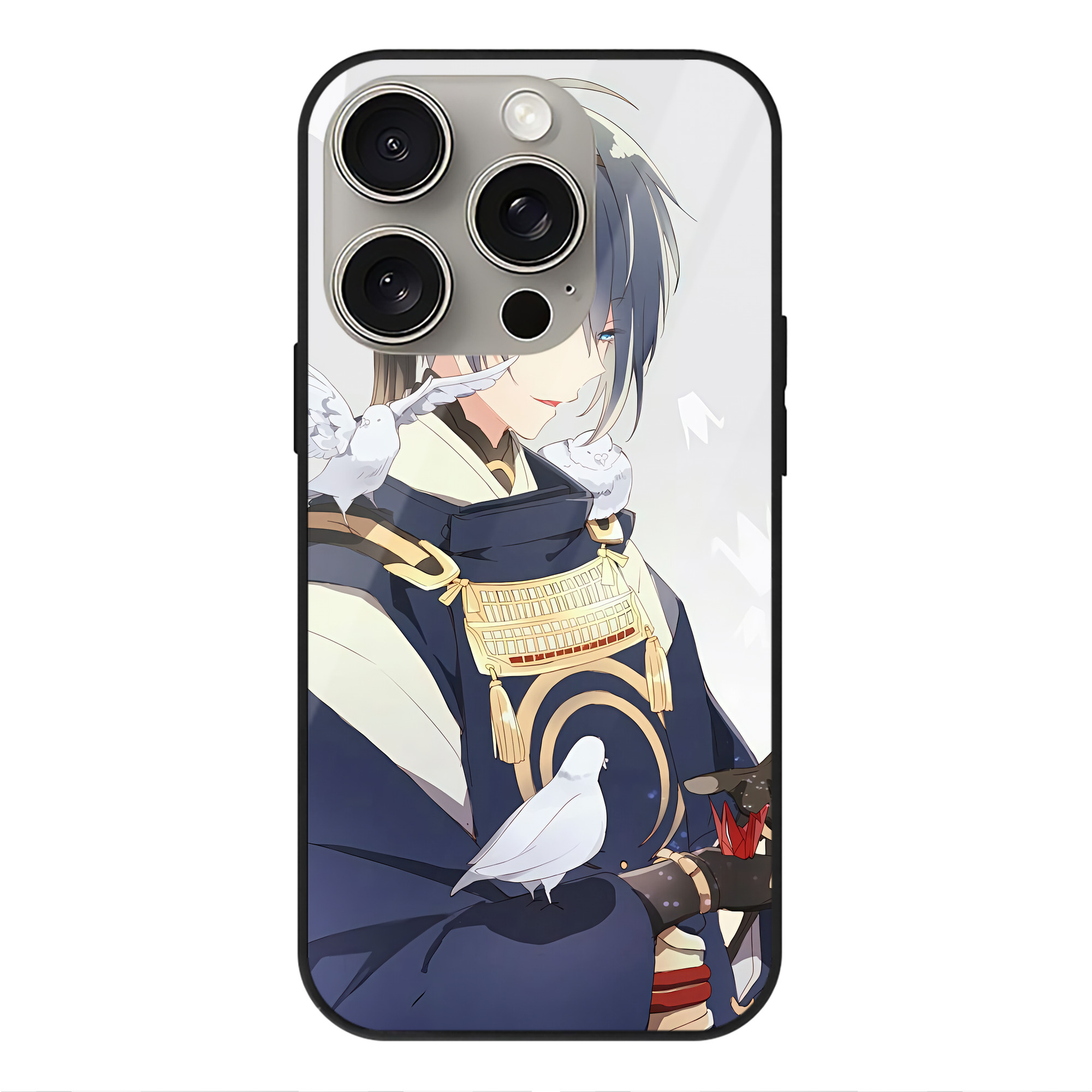 （画像用） 刀剣乱舞 Touken Ranbu 【iPhone15Pro対応】スマホケース 耐衝撃＆黄変防止 背面ガラス