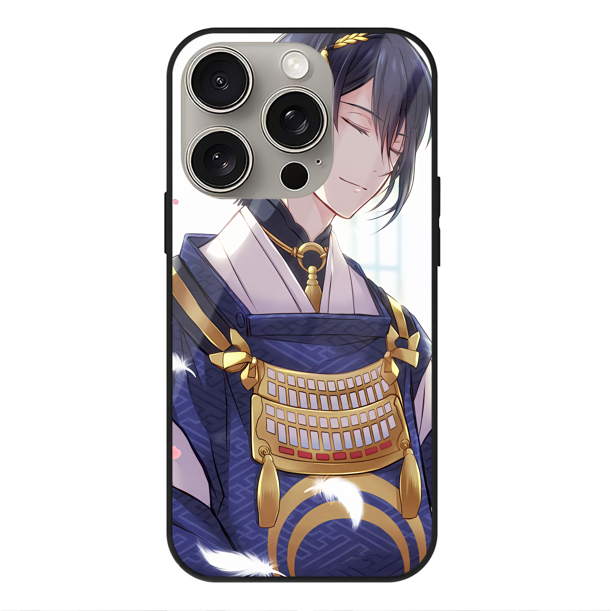 （画像用） 刀剣乱舞 Touken Ranbu 【iPhone15Pro対応】スマホケース 耐衝撃＆黄変防止 背面ガラス