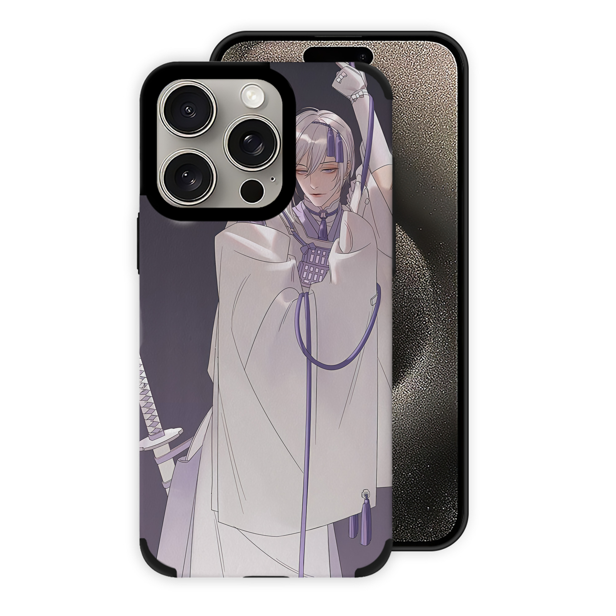 （画像用） 刀剣乱舞 Touken Ranbu 【iPhone15ProMax対応】 PUレザー スマホケース 耐衝撃＆黄変防止