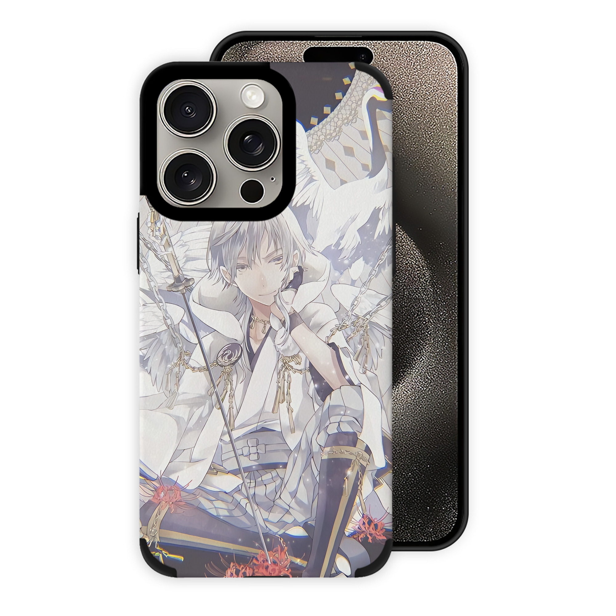 （画像用） 刀剣乱舞 Touken Ranbu 【iPhone15ProMax対応】 PUレザー スマホケース 耐衝撃＆黄変防止