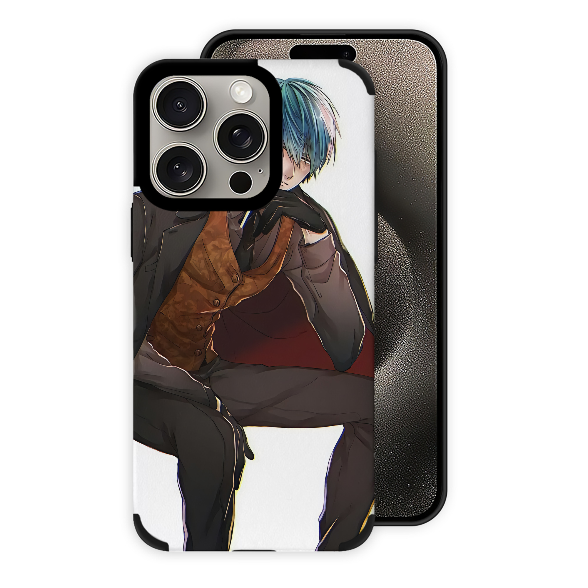 （画像用） 刀剣乱舞 Touken Ranbu 【iPhone15ProMax対応】 PUレザー スマホケース 耐衝撃＆黄変防止