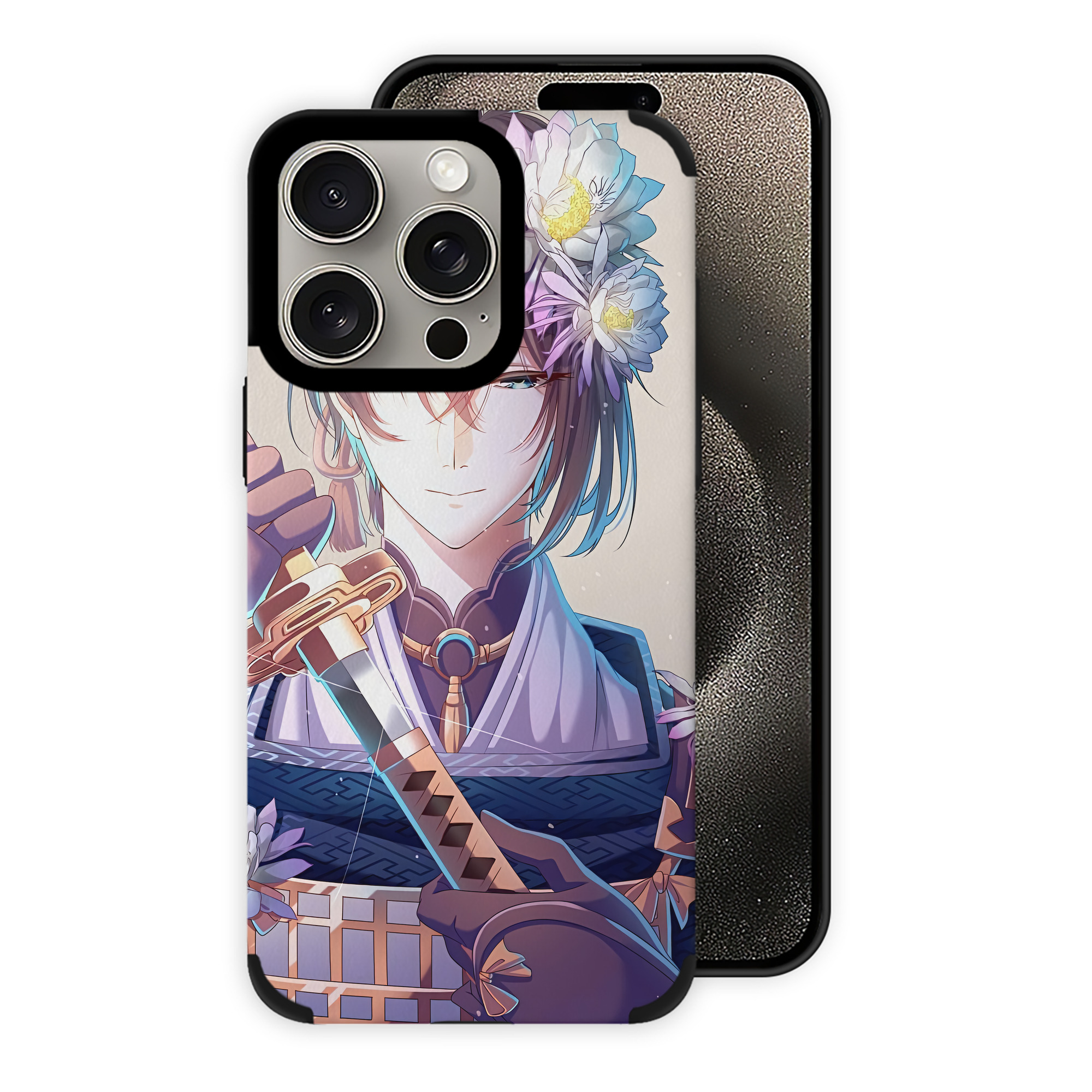 （画像用） 刀剣乱舞 Touken Ranbu 【iPhone15ProMax対応】 PUレザー スマホケース 耐衝撃＆黄変防止