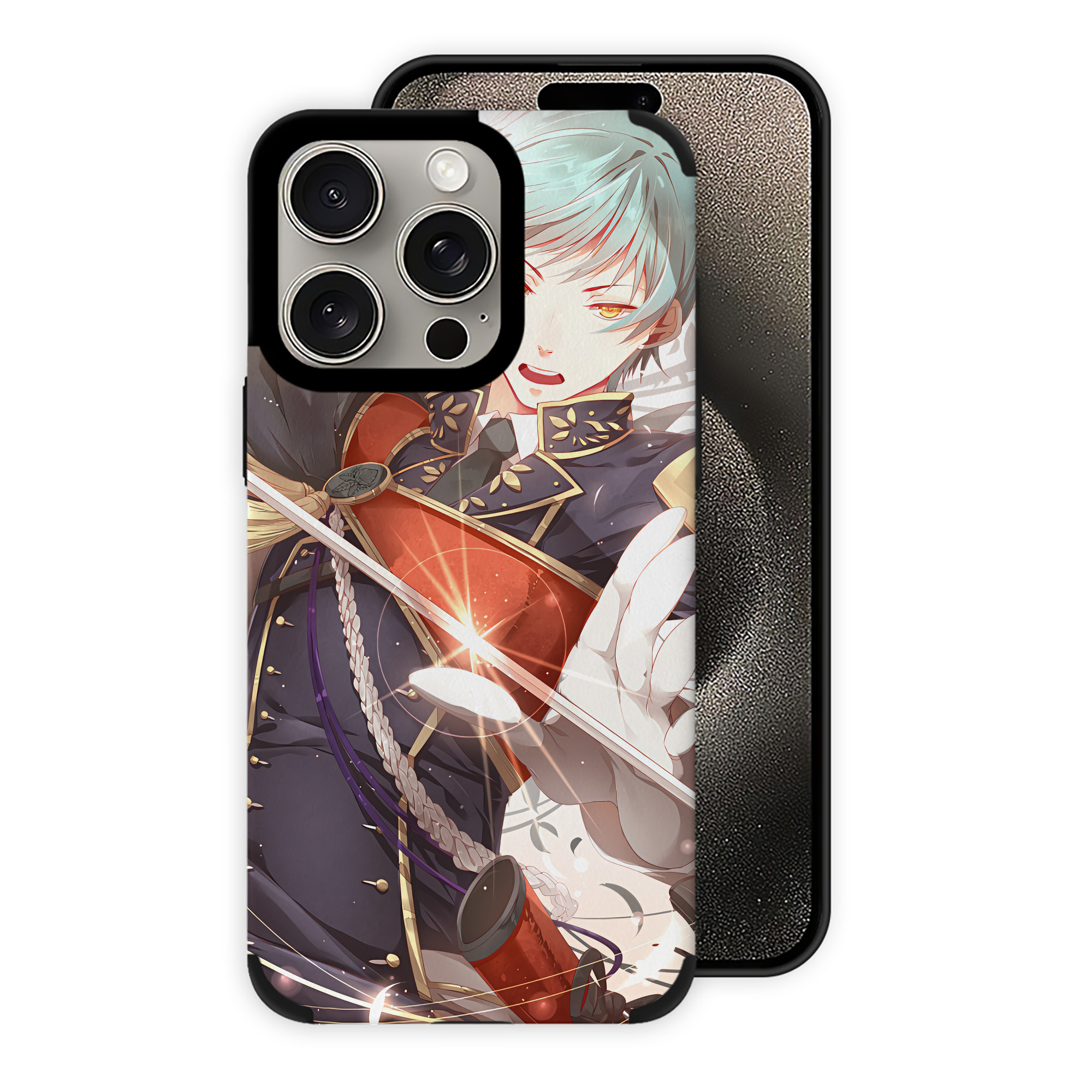 （画像用） 刀剣乱舞 Touken Ranbu 【iPhone15ProMax対応】 PUレザー スマホケース 耐衝撃＆黄変防止