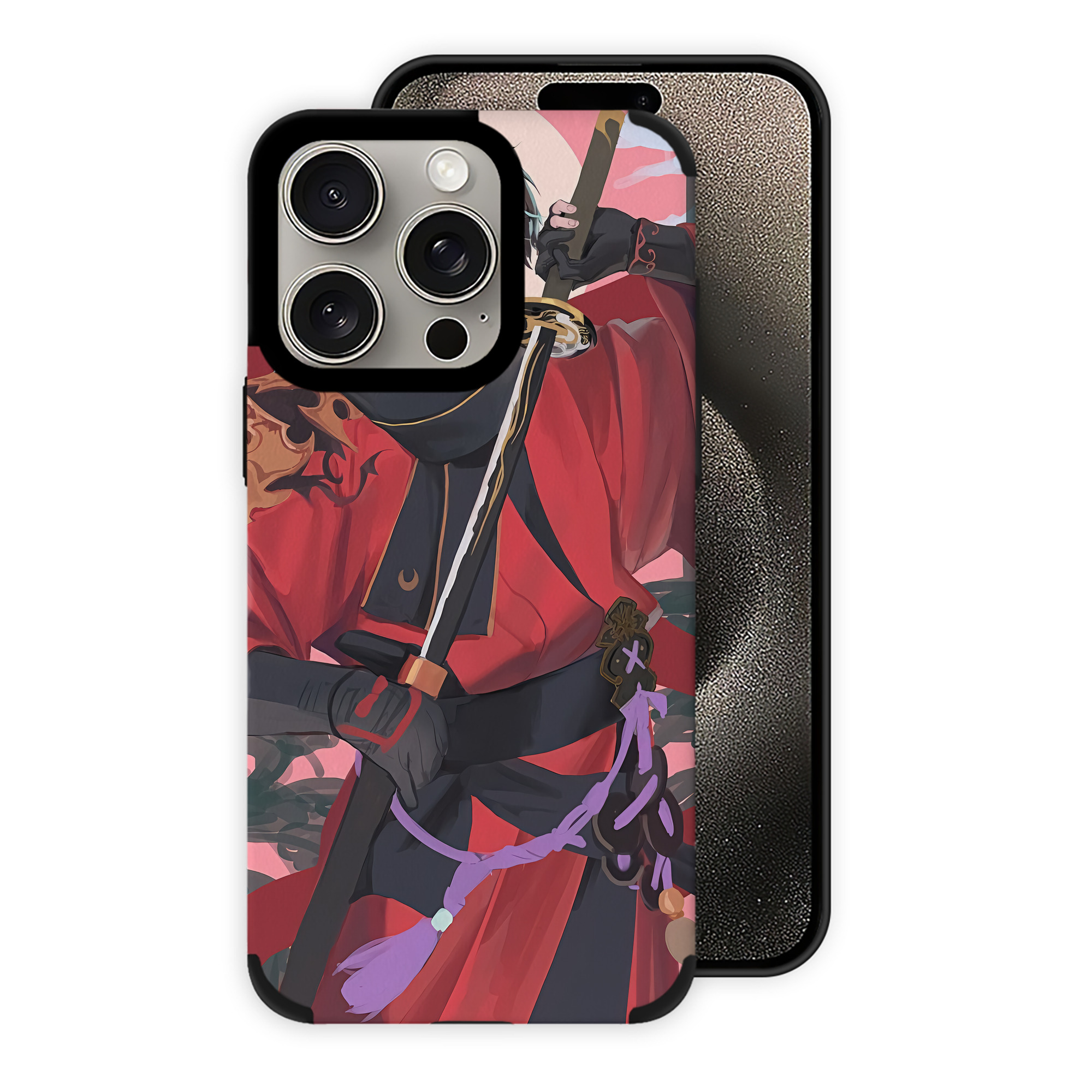 （画像用） 刀剣乱舞 Touken Ranbu 【iPhone15ProMax対応】 PUレザー スマホケース 耐衝撃＆黄変防止