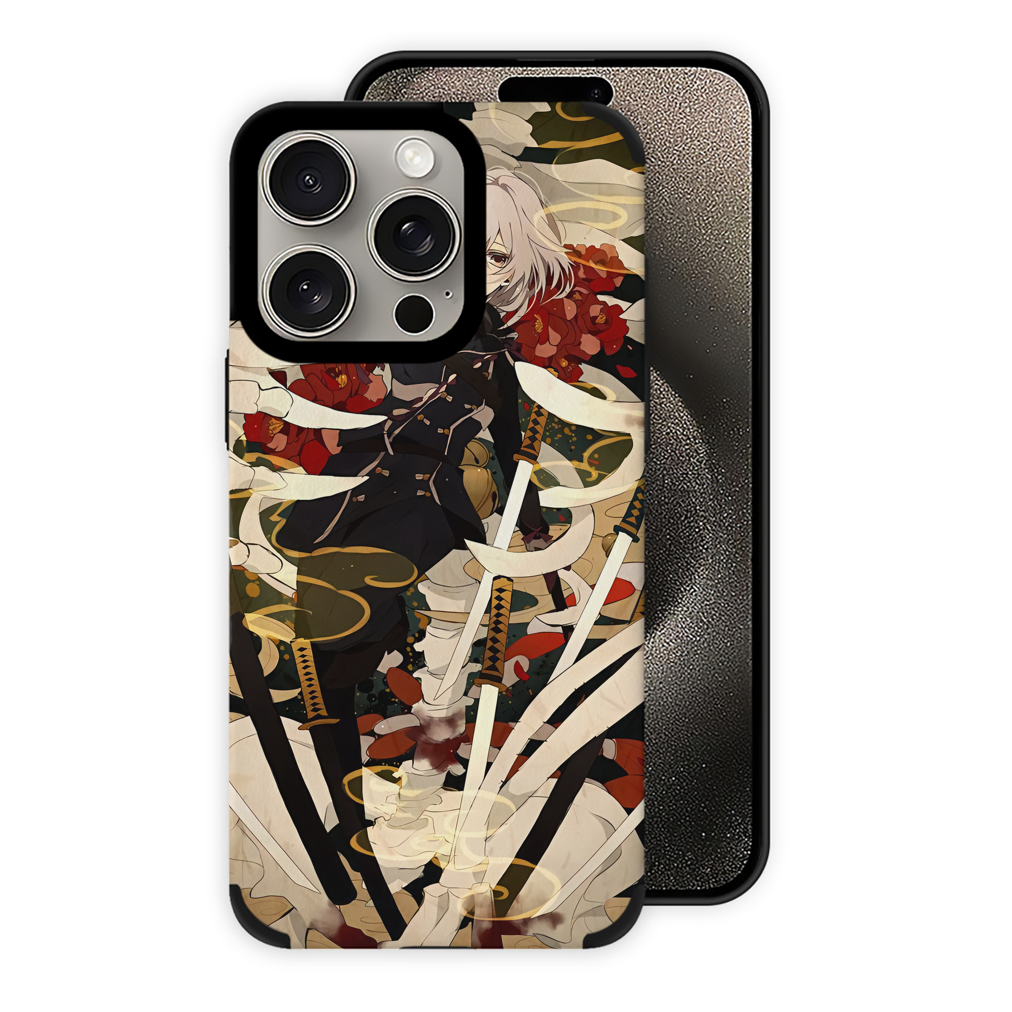 （画像用） 刀剣乱舞 Touken Ranbu 【iPhone15ProMax対応】 PUレザー スマホケース 耐衝撃＆黄変防止