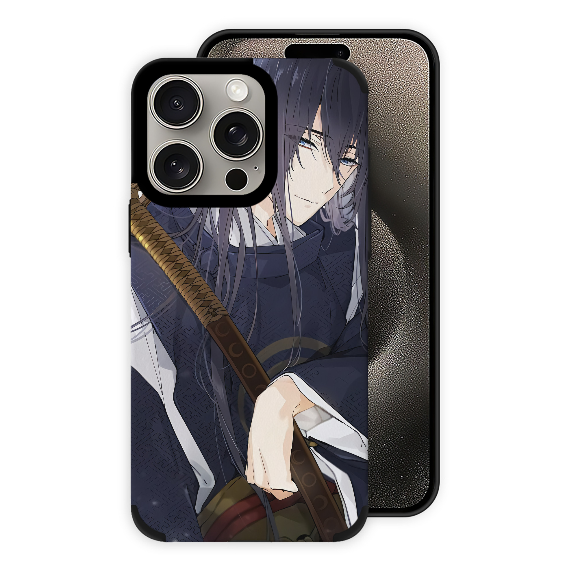 （画像用） 刀剣乱舞 Touken Ranbu 【iPhone15ProMax対応】 PUレザー スマホケース 耐衝撃＆黄変防止