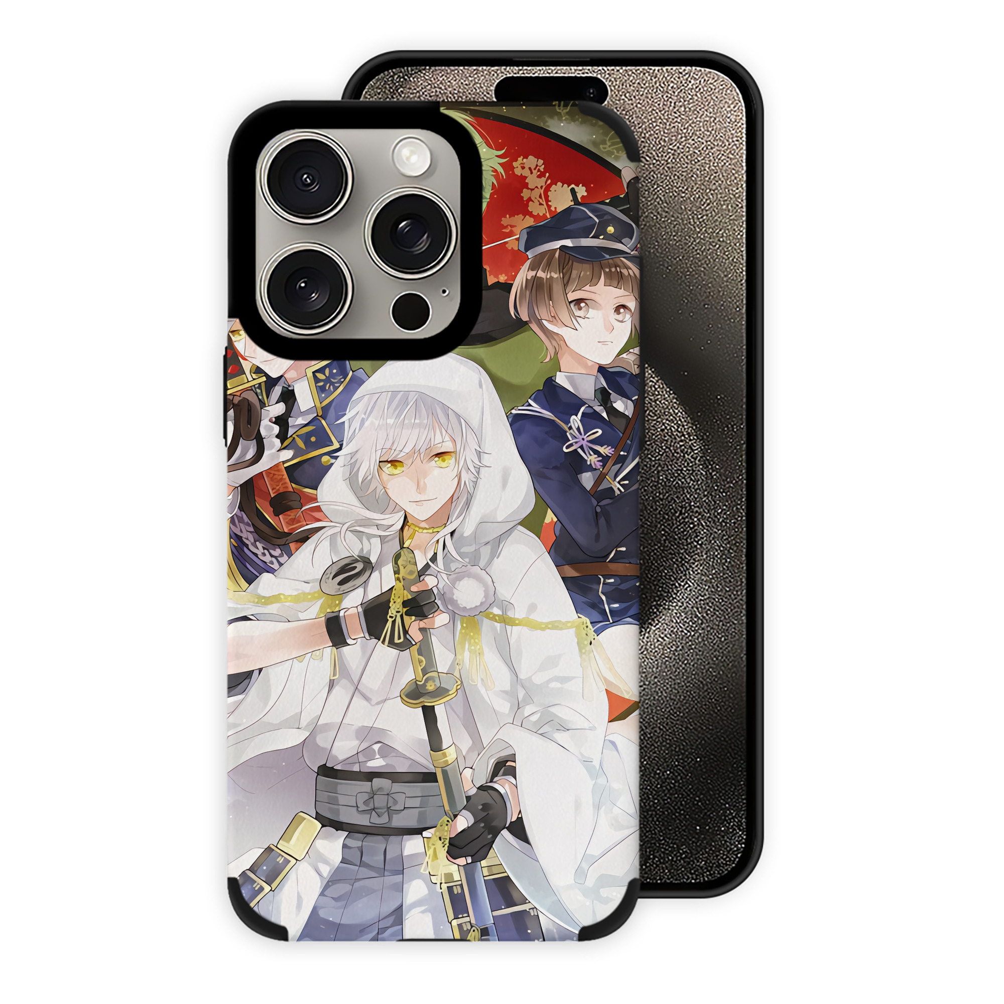 （画像用） 刀剣乱舞 Touken Ranbu 【iPhone15ProMax対応】 PUレザー スマホケース 耐衝撃＆黄変防止