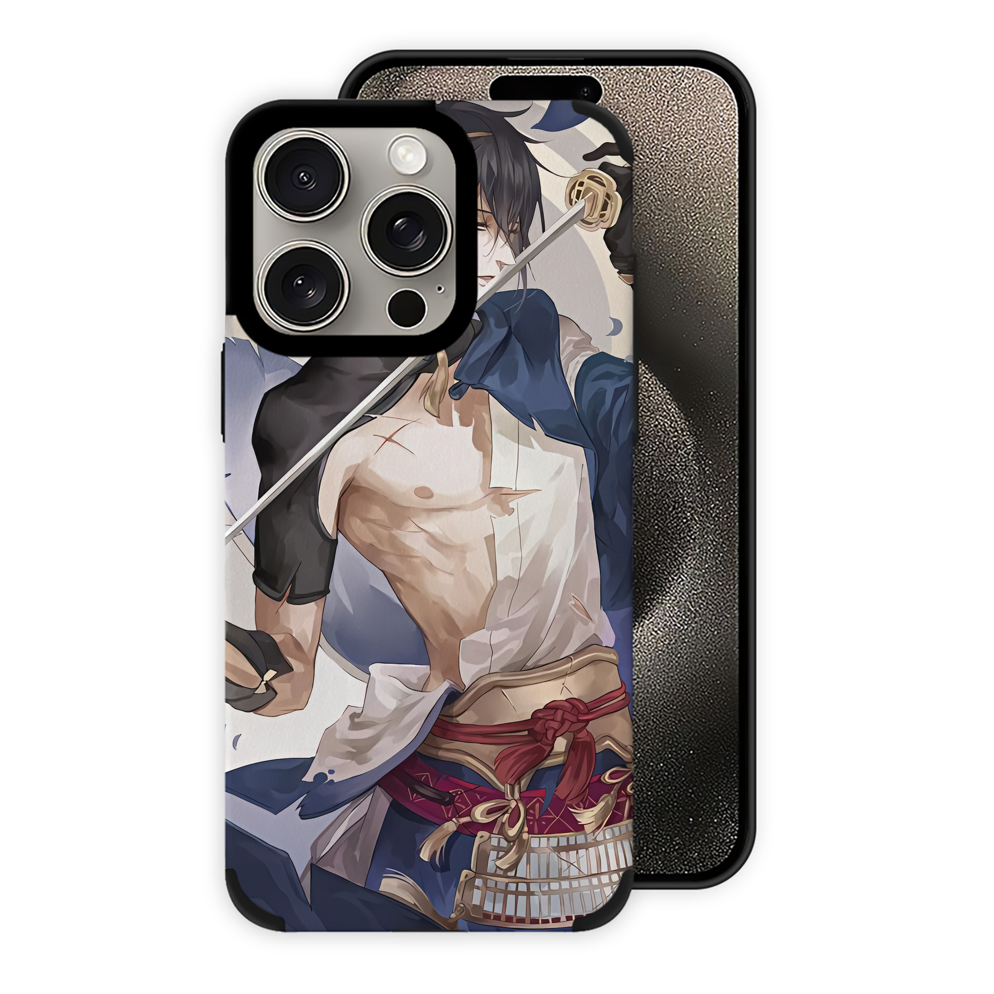 （画像用） 刀剣乱舞 Touken Ranbu 【iPhone15ProMax対応】 PUレザー スマホケース 耐衝撃＆黄変防止