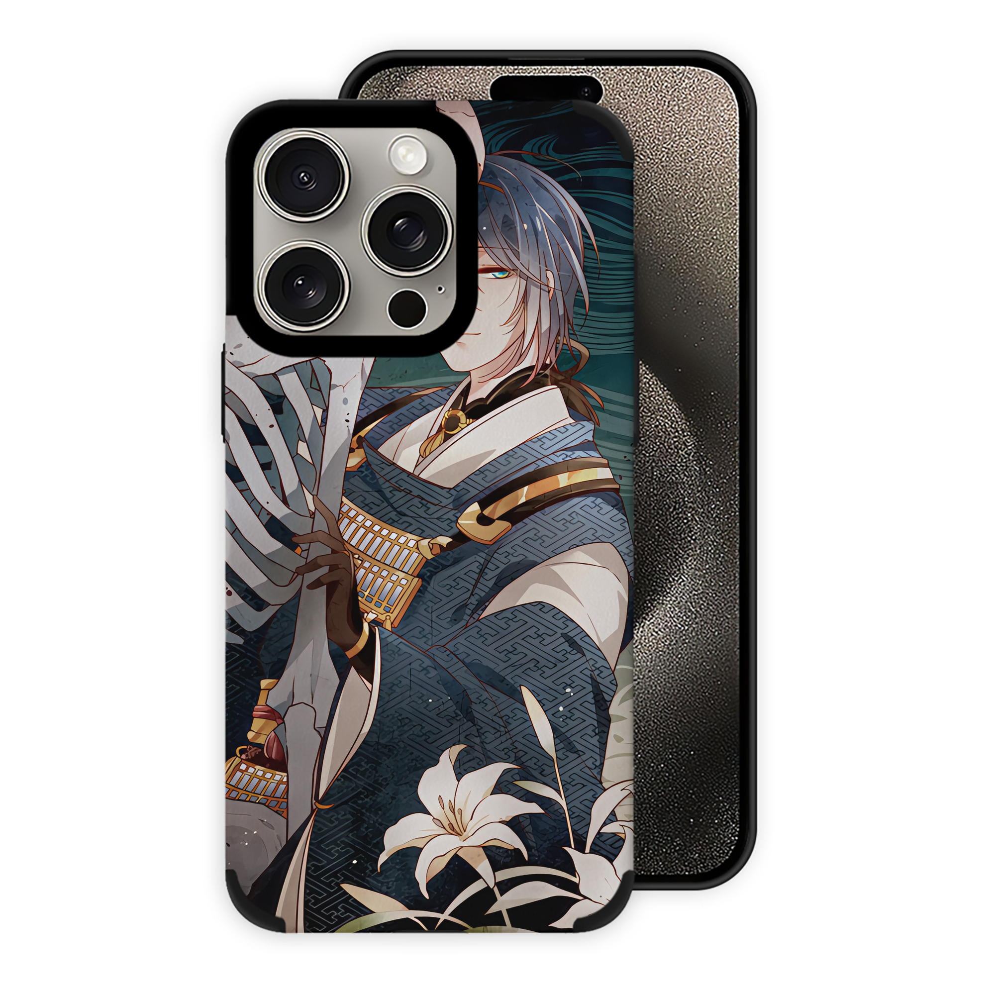 （画像用） 刀剣乱舞 Touken Ranbu 【iPhone15ProMax対応】 PUレザー スマホケース 耐衝撃＆黄変防止
