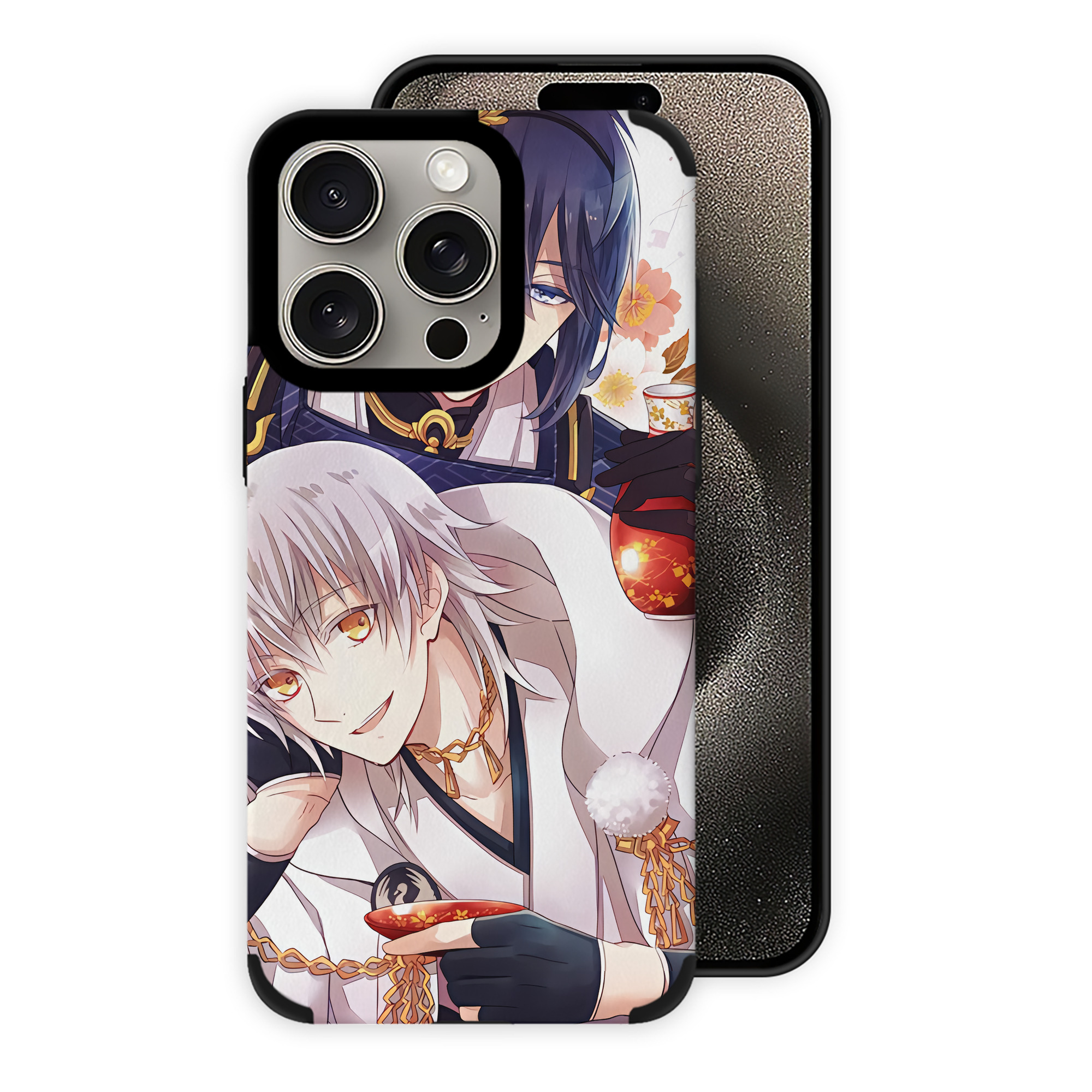 （画像用） 刀剣乱舞 Touken Ranbu 【iPhone15ProMax対応】 PUレザー スマホケース 耐衝撃＆黄変防止