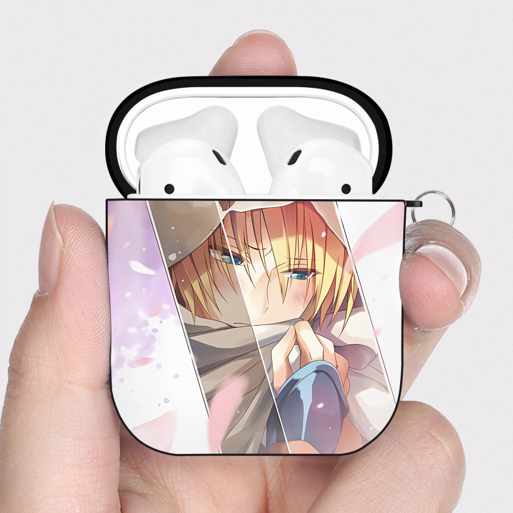 （画像用） 刀剣乱舞 Touken Ranbu AirPods 第2世代保護ケース ハードシェル ブラック 耐衝撃・防指紋・カラビナ付き