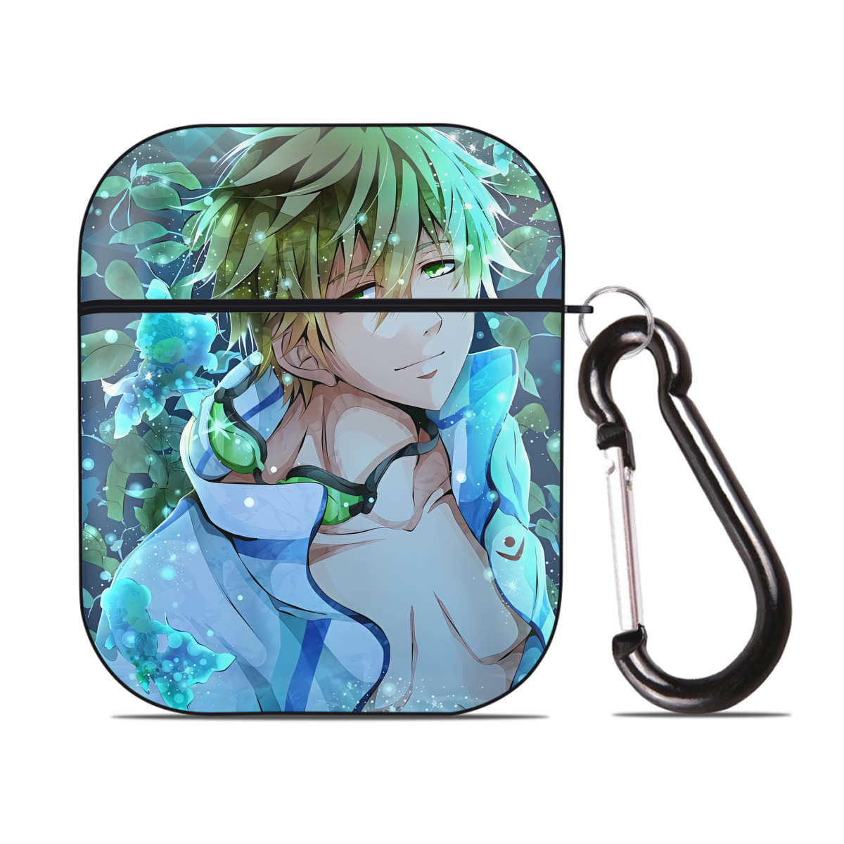 （画像用） 刀剣乱舞 Touken Ranbu AirPods 第2世代保護ケース ハードシェル ブラック 耐衝撃・防指紋・カラビナ付き