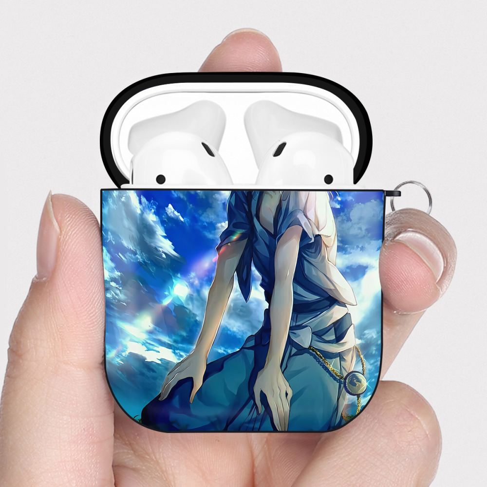 （画像用） 刀剣乱舞 Touken Ranbu AirPods 第2世代保護ケース ハードシェル ブラック 耐衝撃・防指紋・カラビナ付き