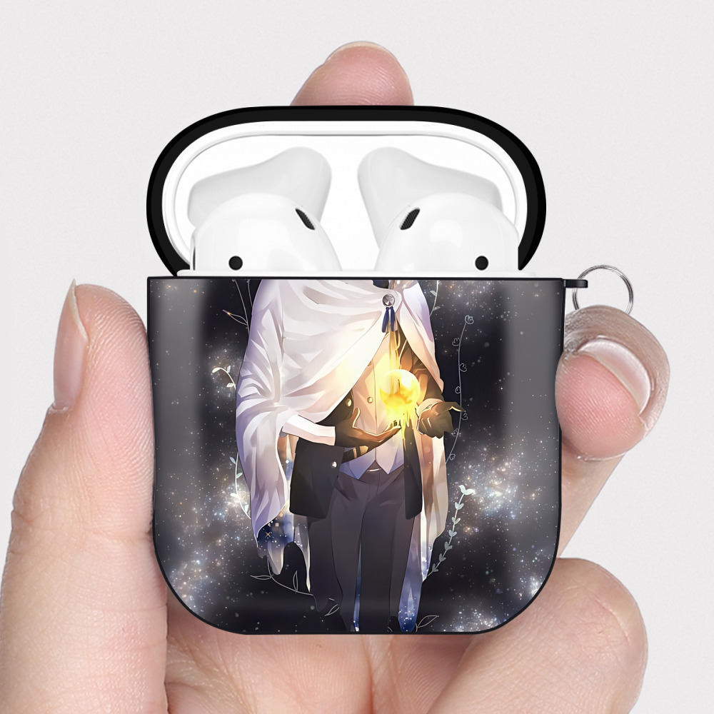 （画像用） 刀剣乱舞 Touken Ranbu AirPods 第2世代保護ケース ハードシェル ブラック 耐衝撃・防指紋・カラビナ付き