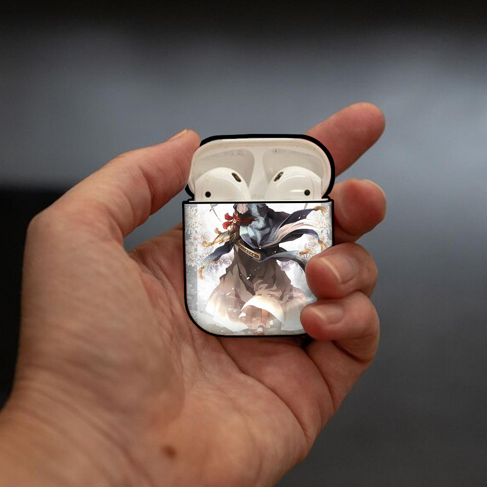 刀剣乱舞 Touken Ranbu AirPods 第2世代保護ケース ハードシェル ブラック 耐衝撃・防指紋・カラビナ付き