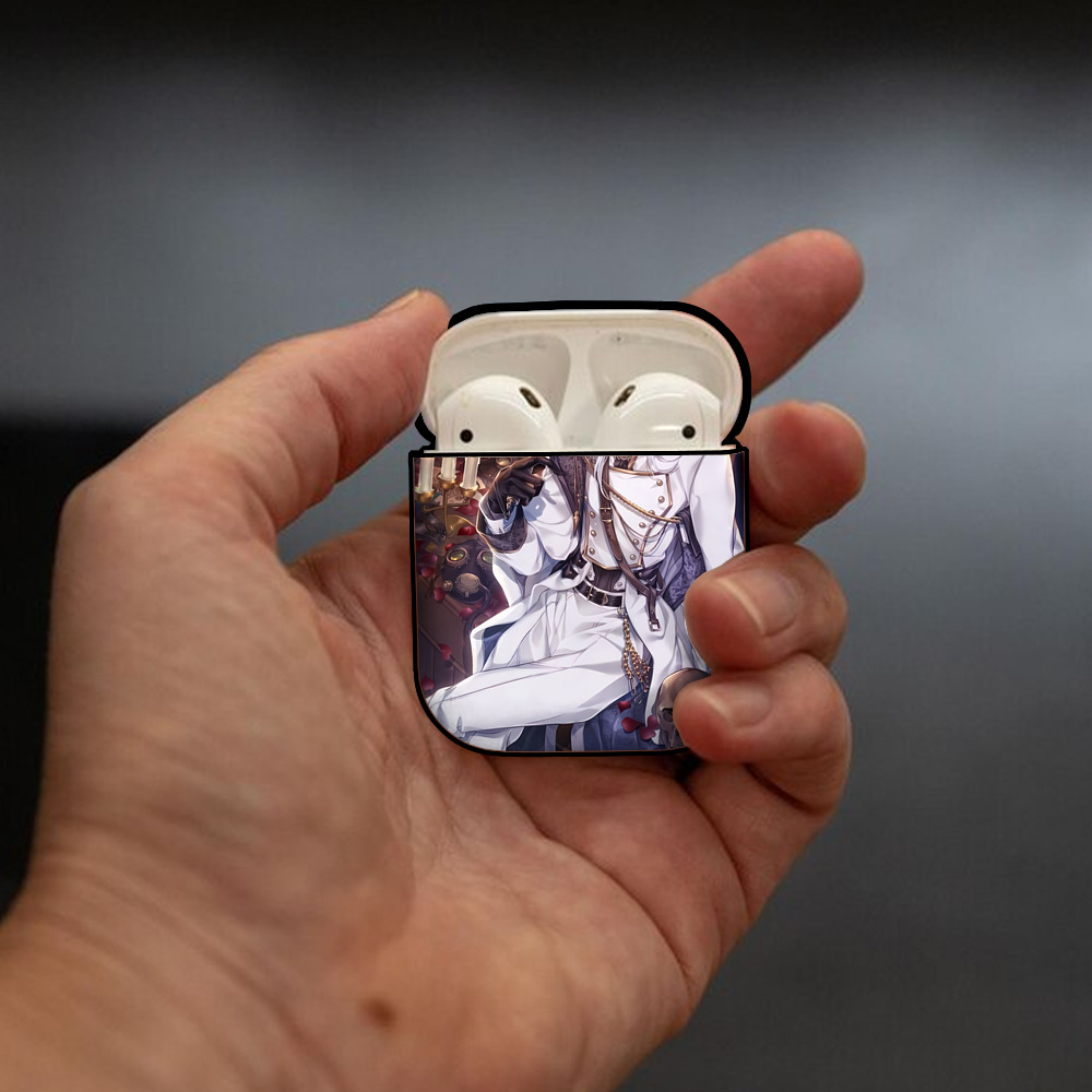 刀剣乱舞 Touken Ranbu AirPods 第2世代保護ケース ハードシェル ブラック 耐衝撃・防指紋・カラビナ付き